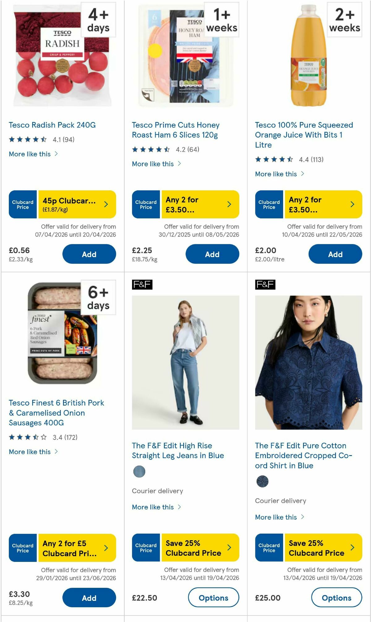 TESCO Offers from 16 April