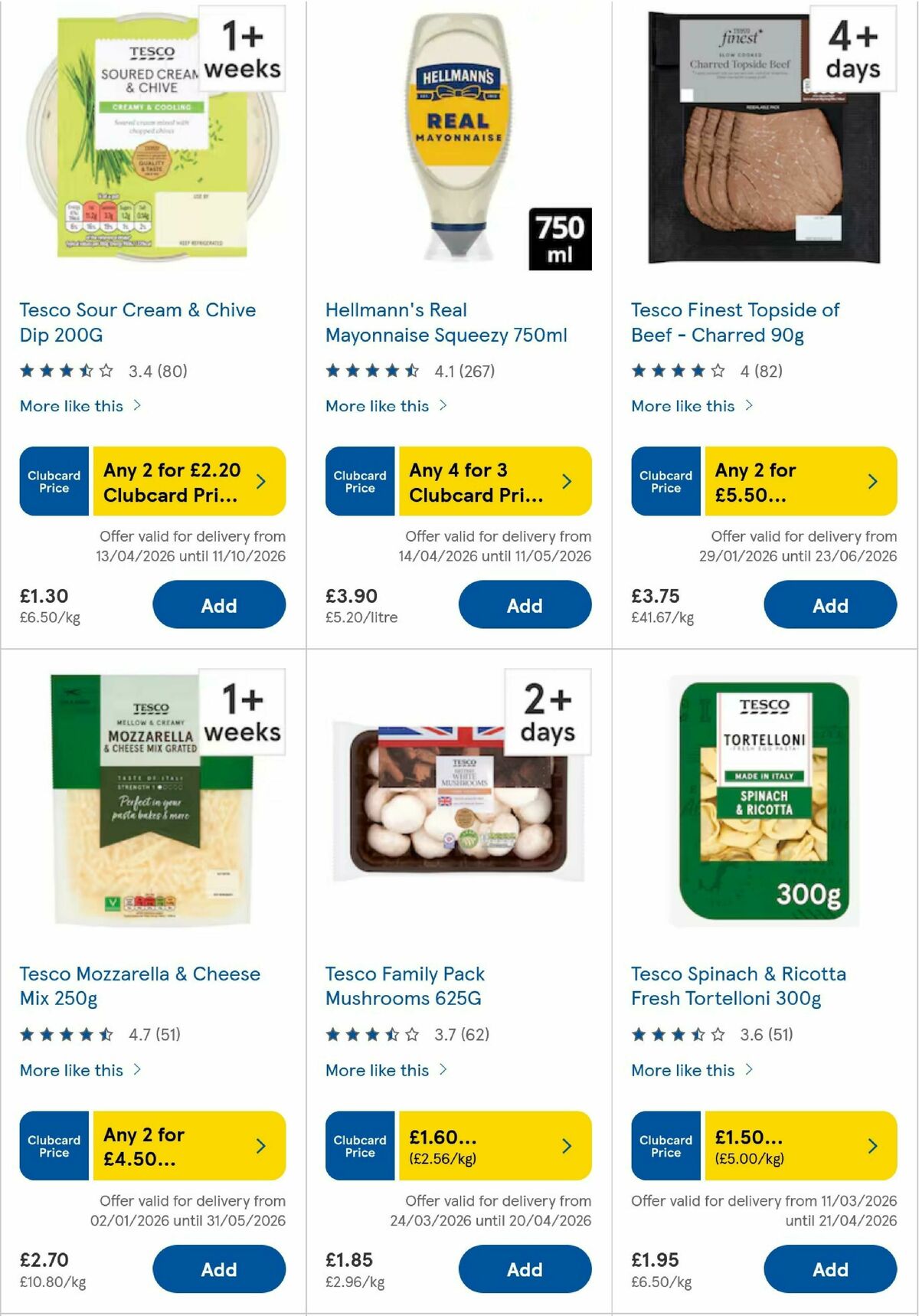 TESCO Offers from 16 April