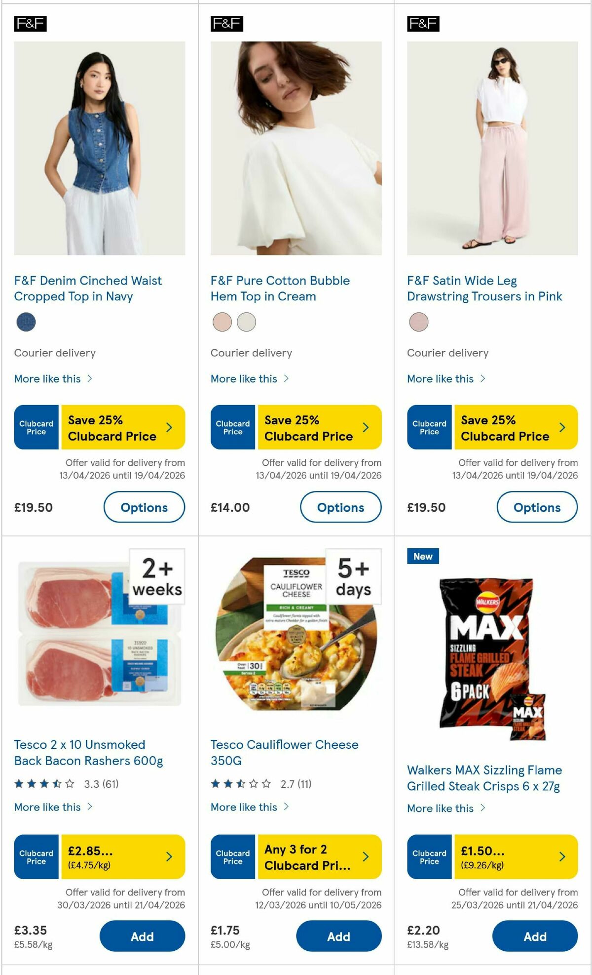 TESCO Offers from 16 April