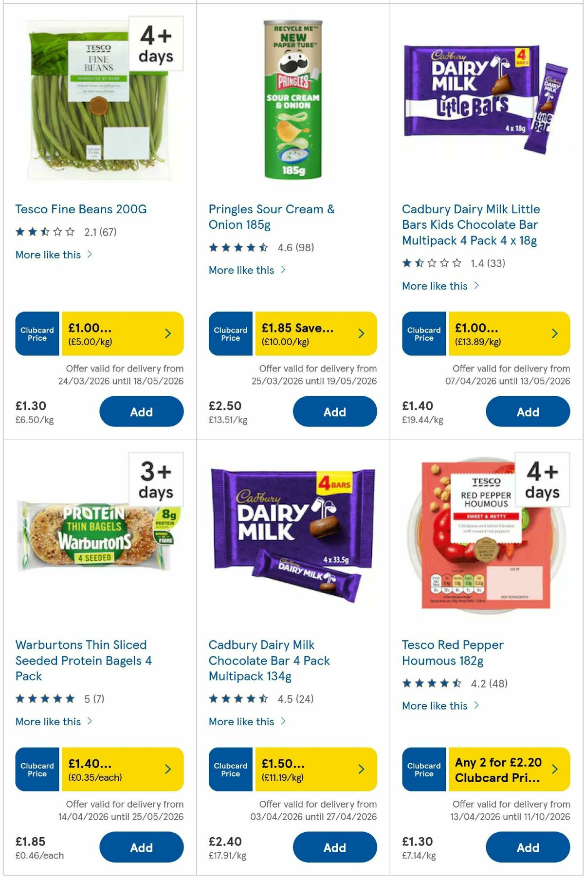 TESCO Offers from 16 April