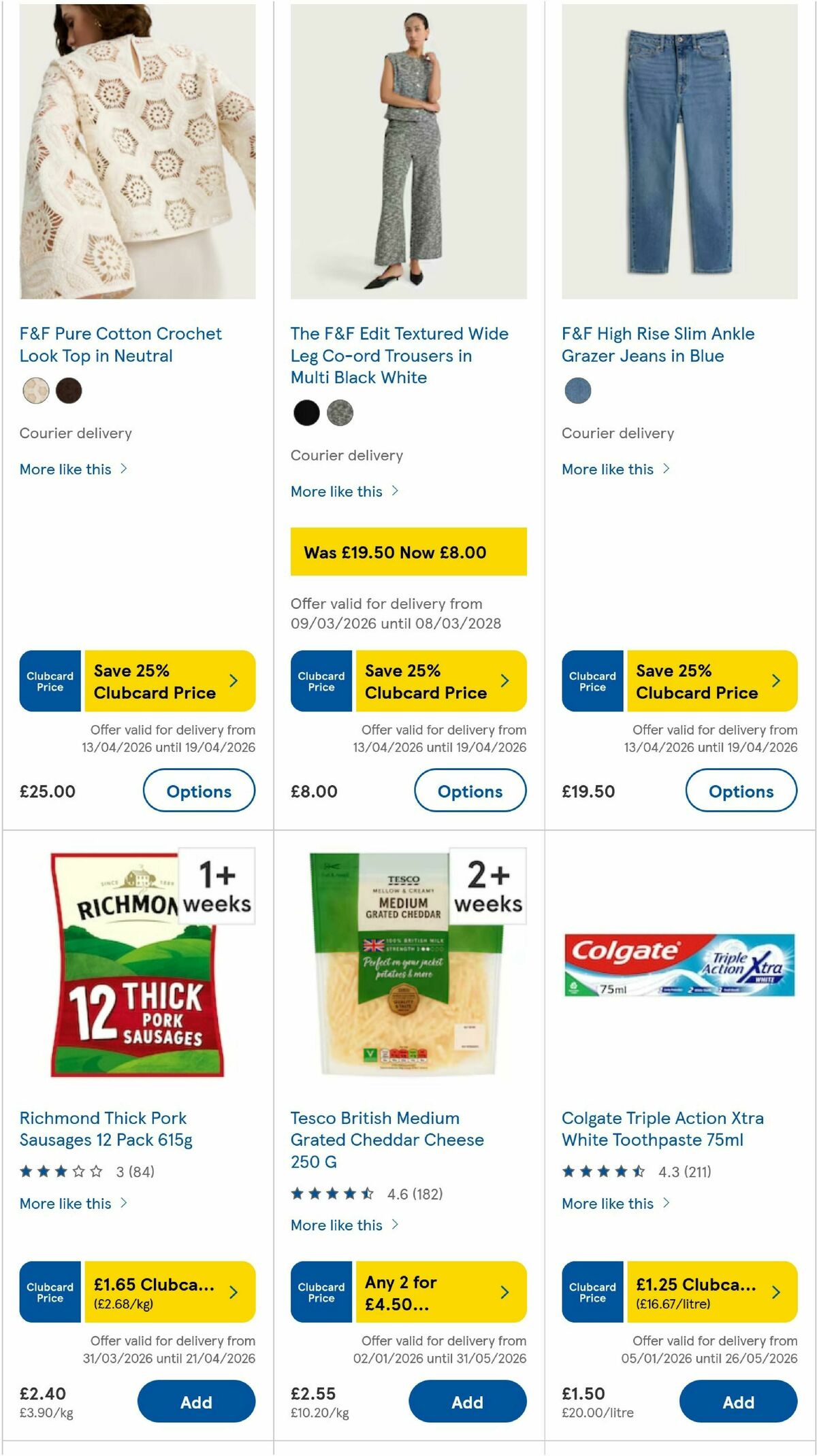TESCO Offers from 16 April