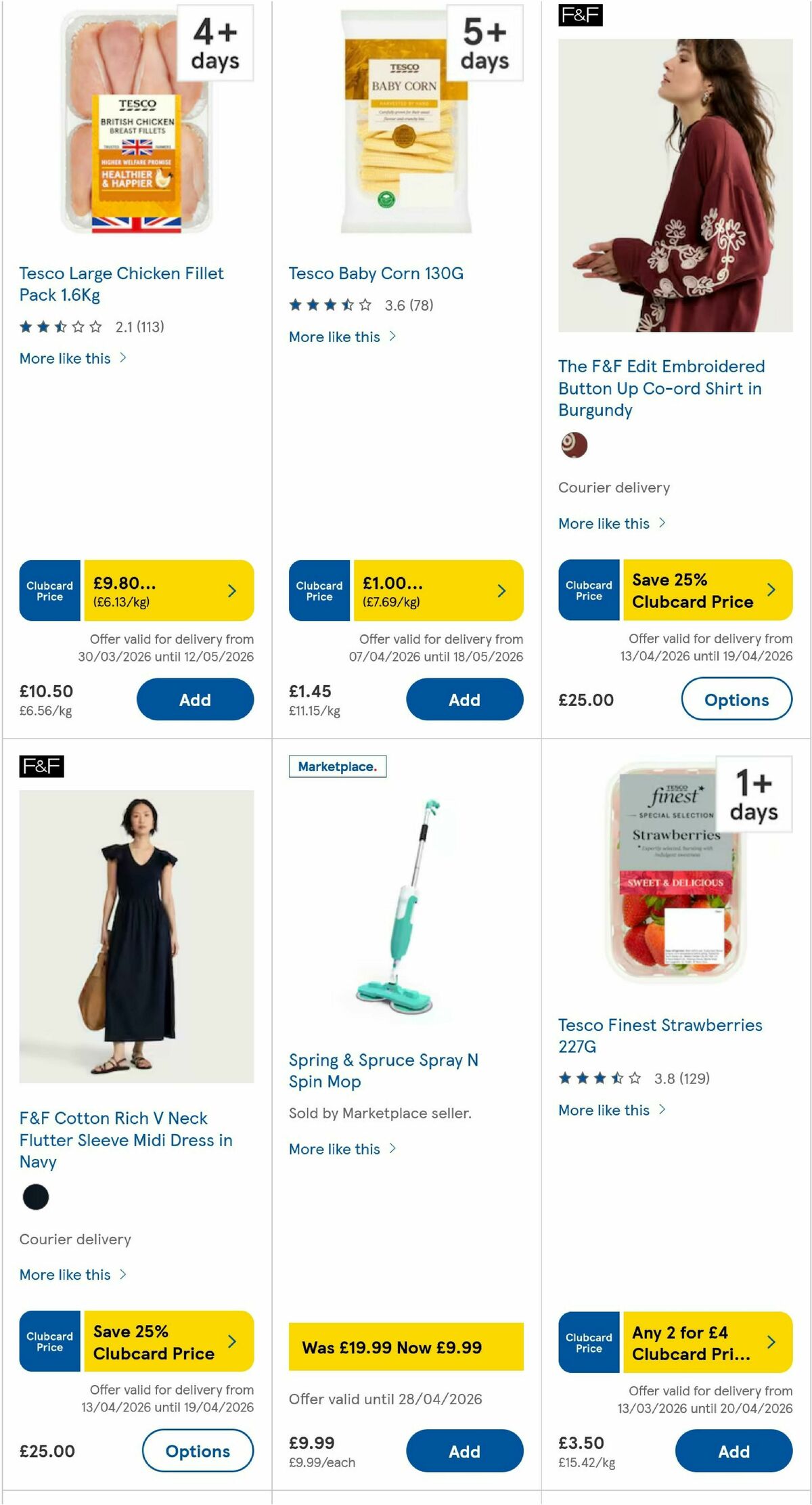 TESCO Offers from 16 April