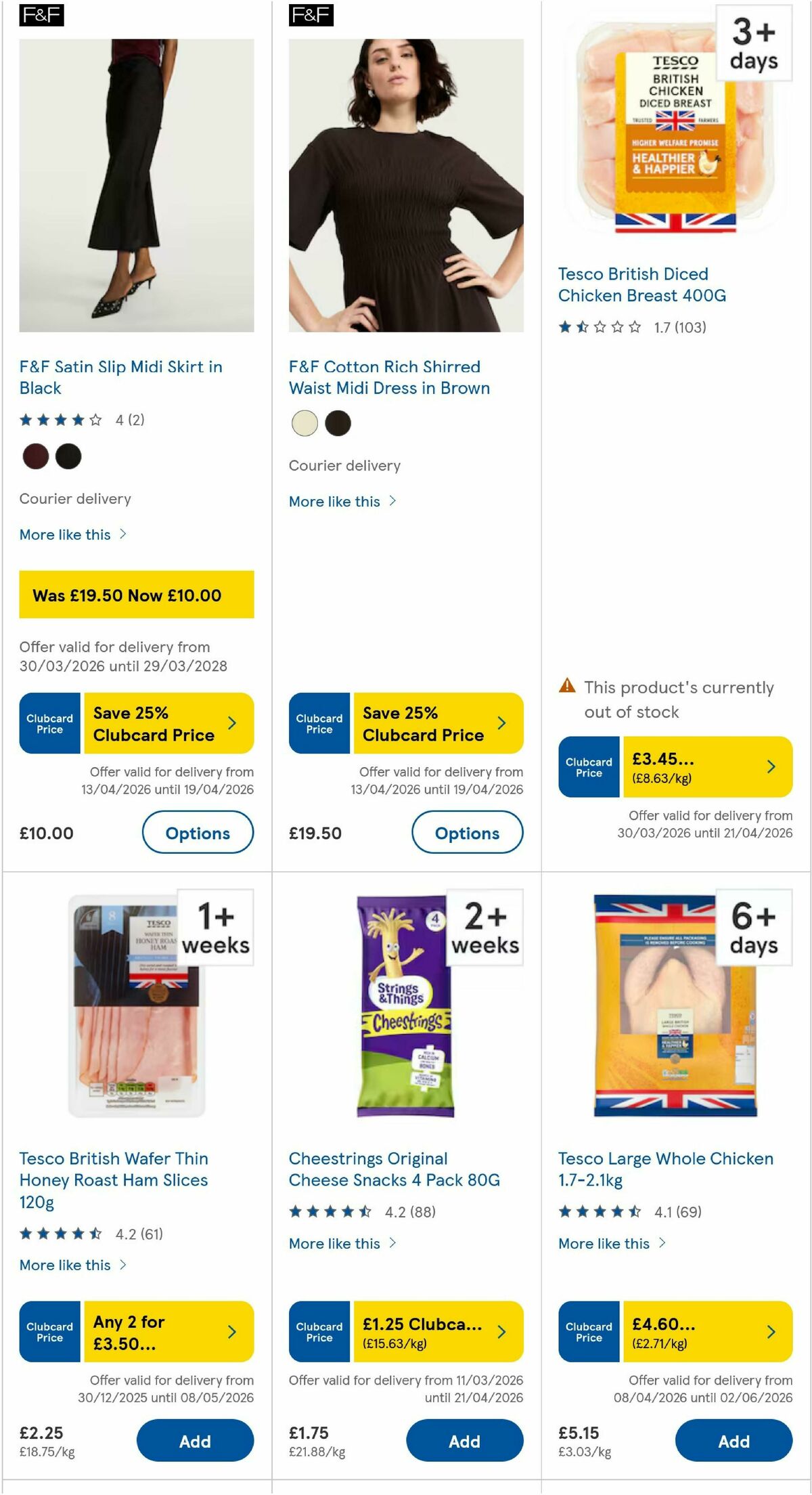 TESCO Offers from 16 April