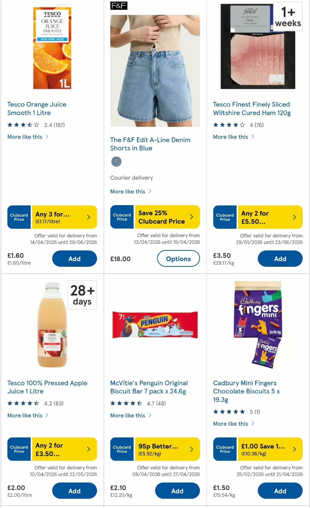 TESCO Offers from 16 April