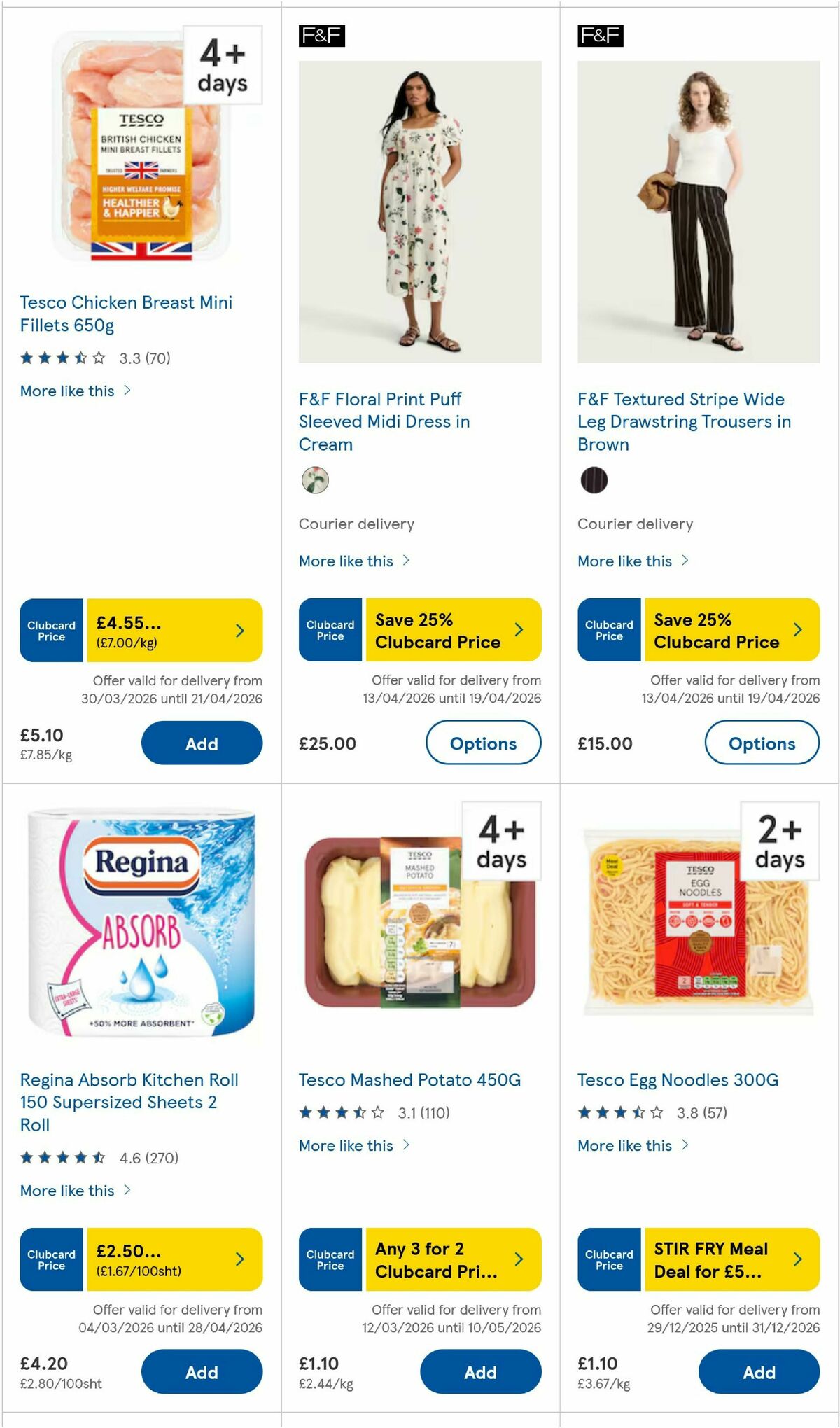TESCO Offers from 16 April
