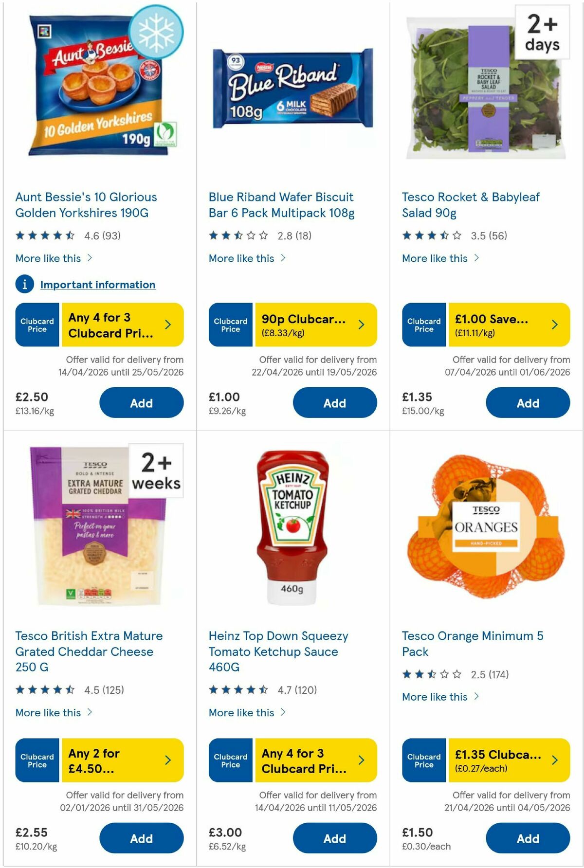 TESCO Offers from 23 April