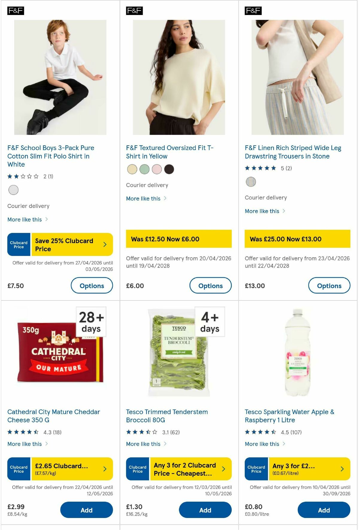 TESCO Offers from 30 April