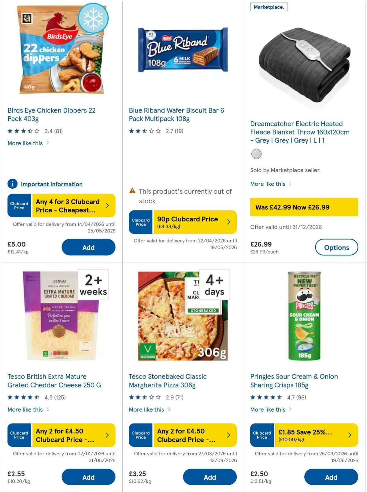 TESCO Offers from 30 April