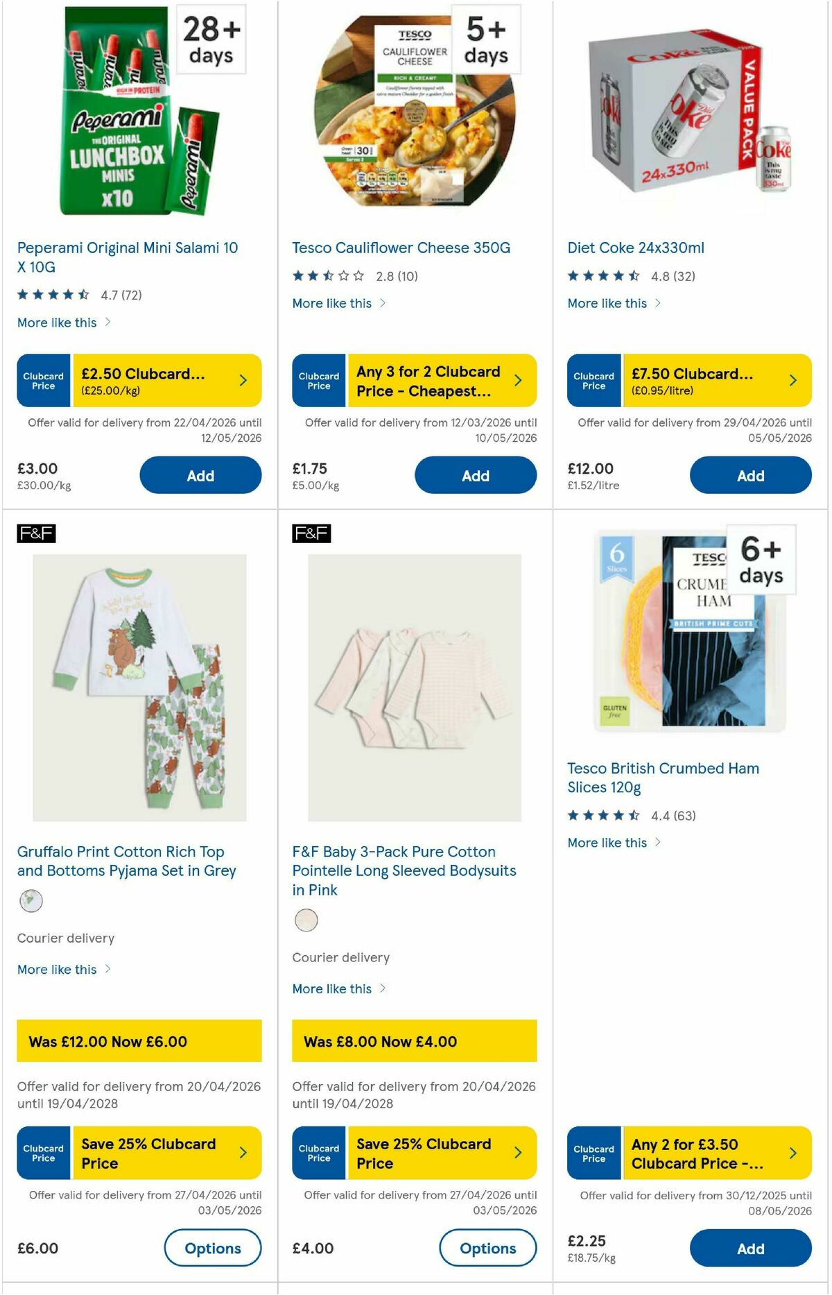 TESCO Offers from 30 April