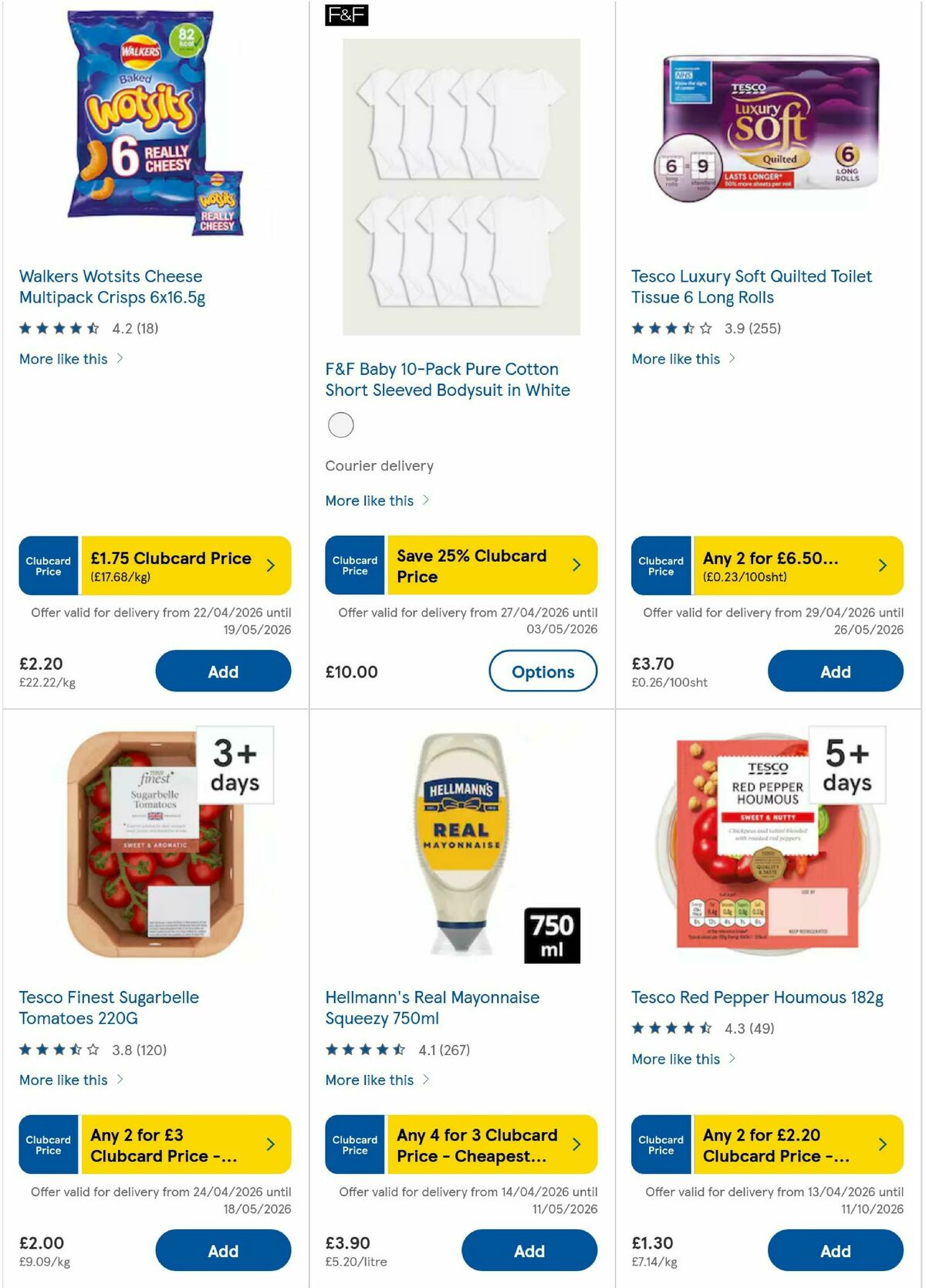 TESCO Offers from 30 April