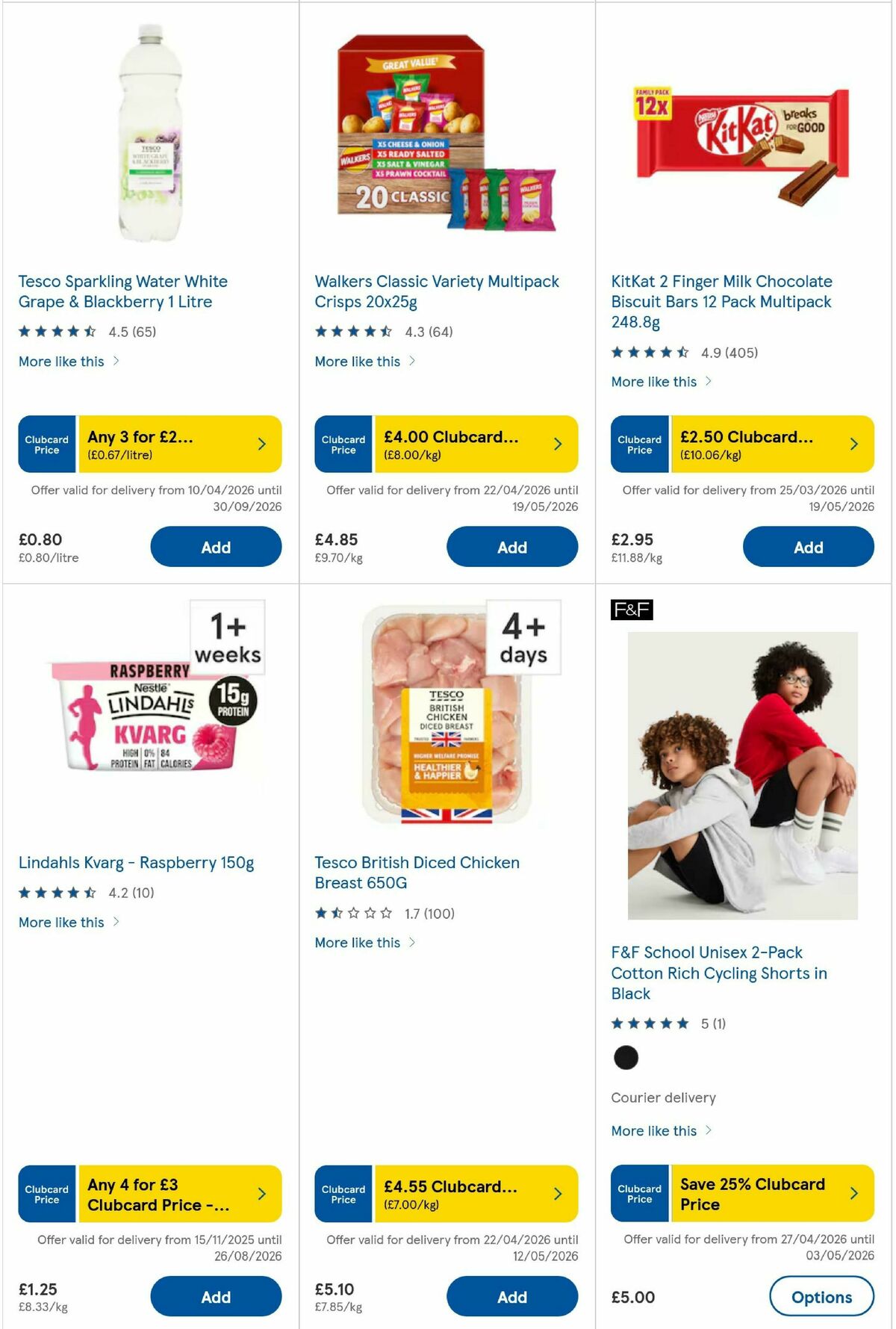 TESCO Offers from 30 April