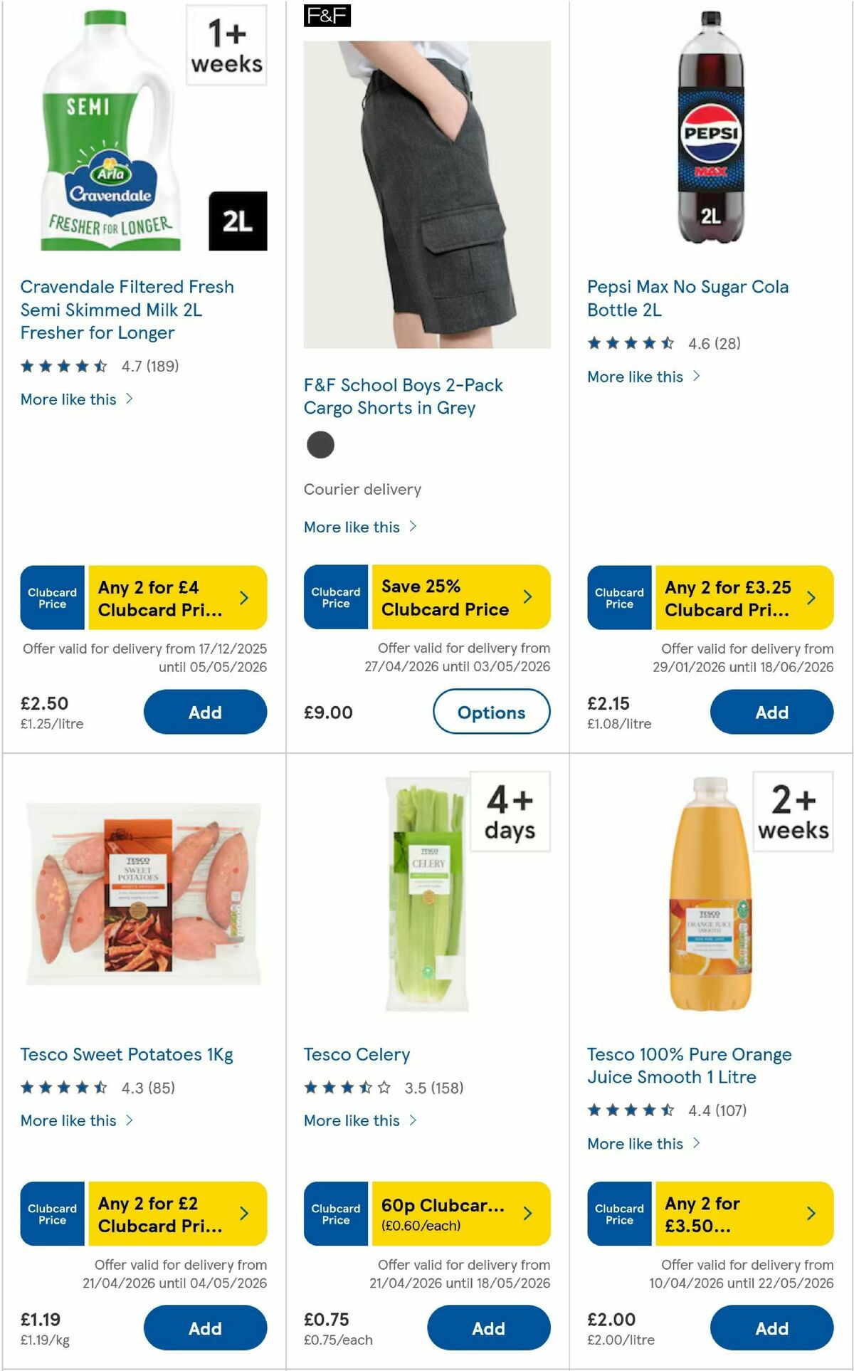 TESCO Offers from 30 April