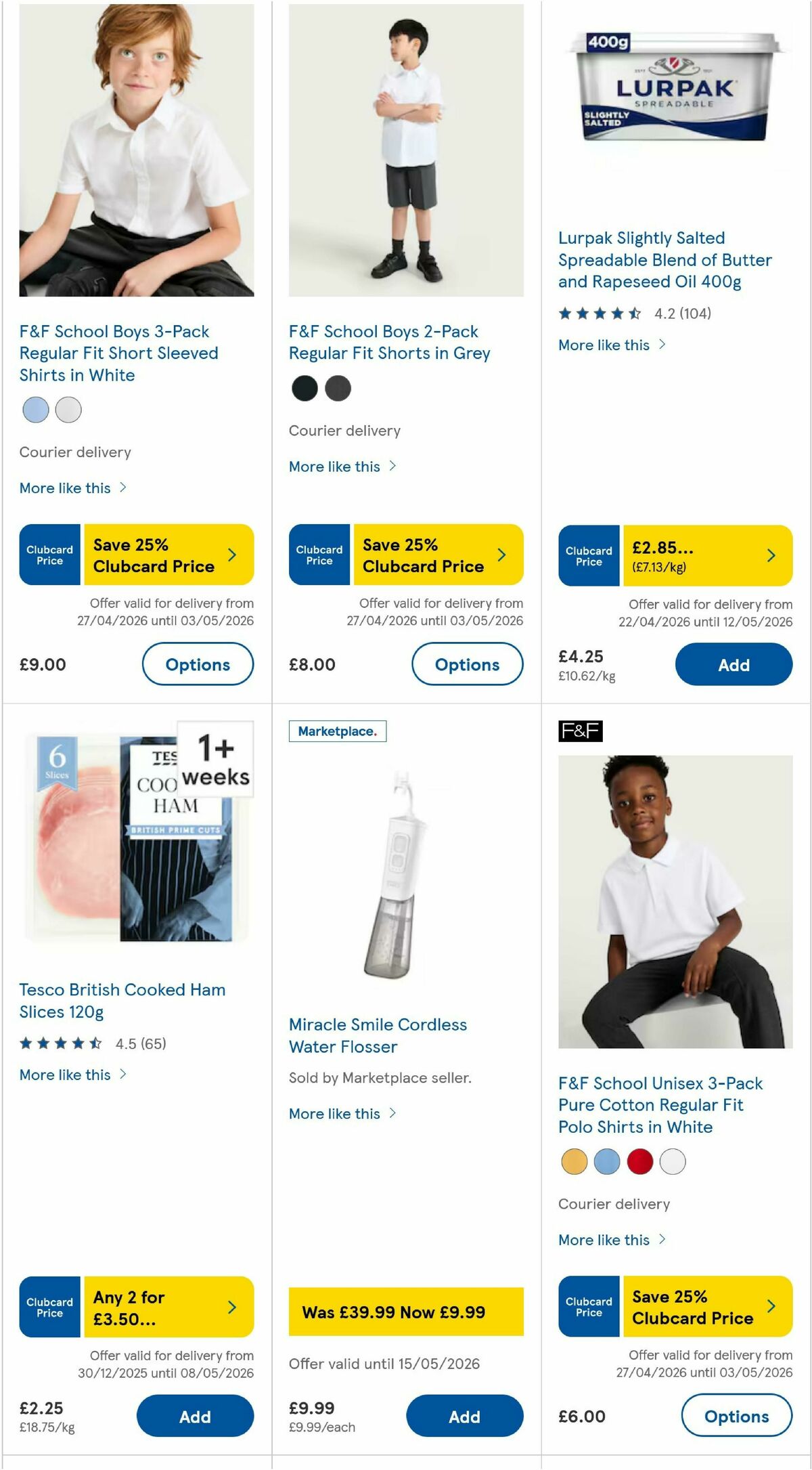 TESCO Offers from 30 April