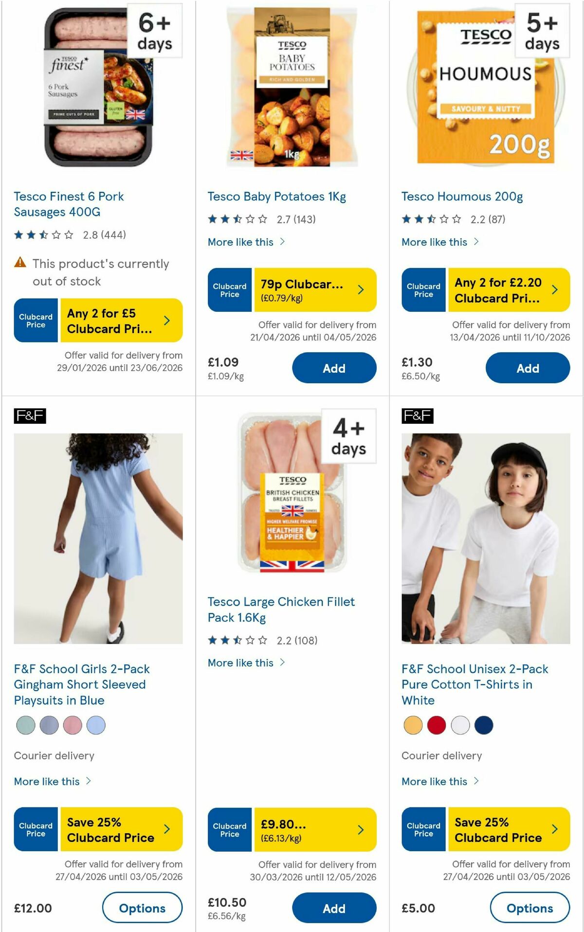 TESCO Offers from 30 April