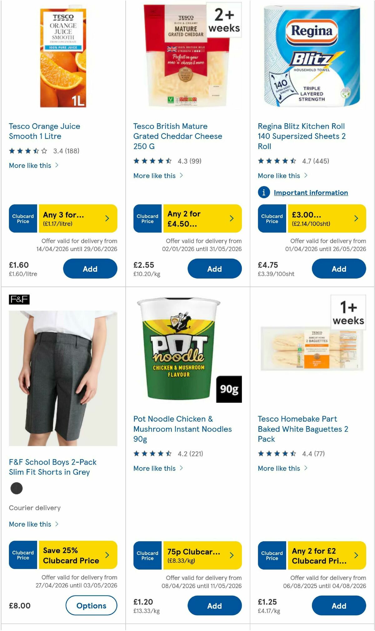 TESCO Offers from 30 April