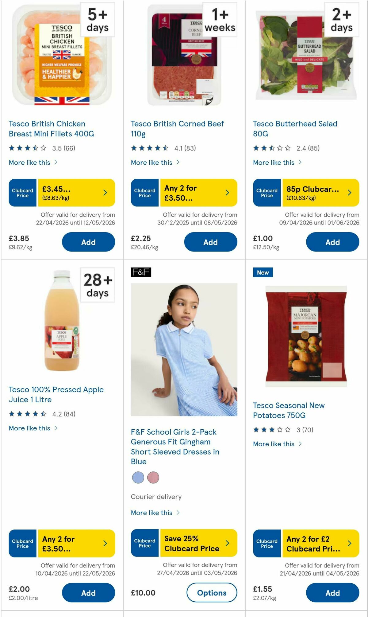 TESCO Offers from 30 April