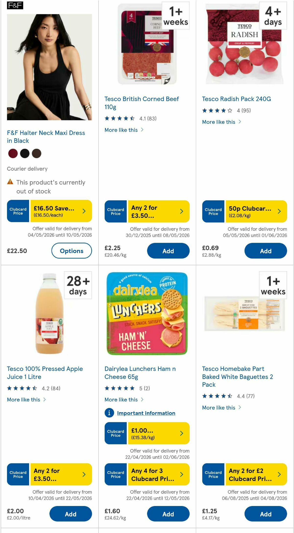 TESCO Offers from 7 May