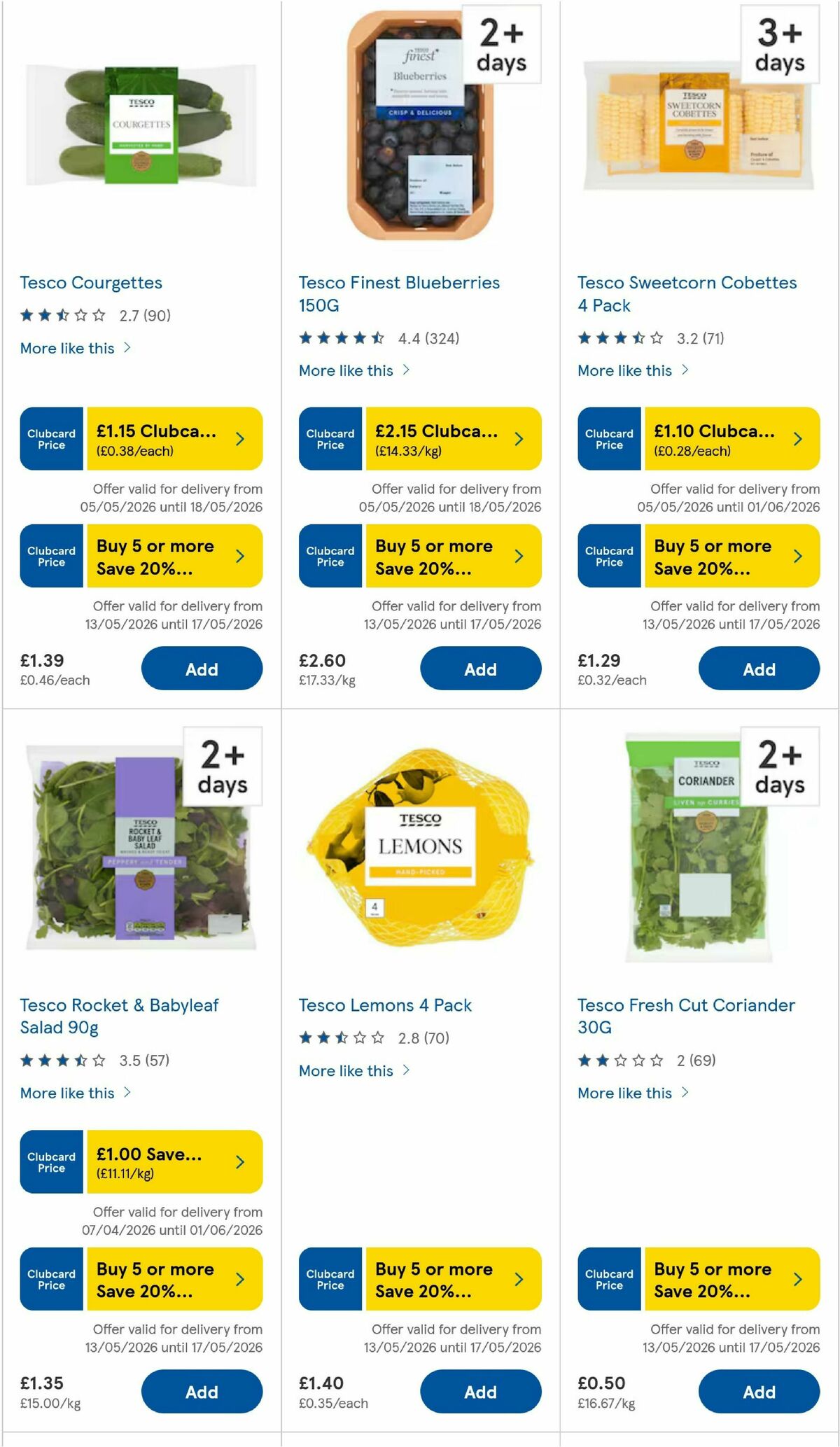 TESCO Offers from 14 May