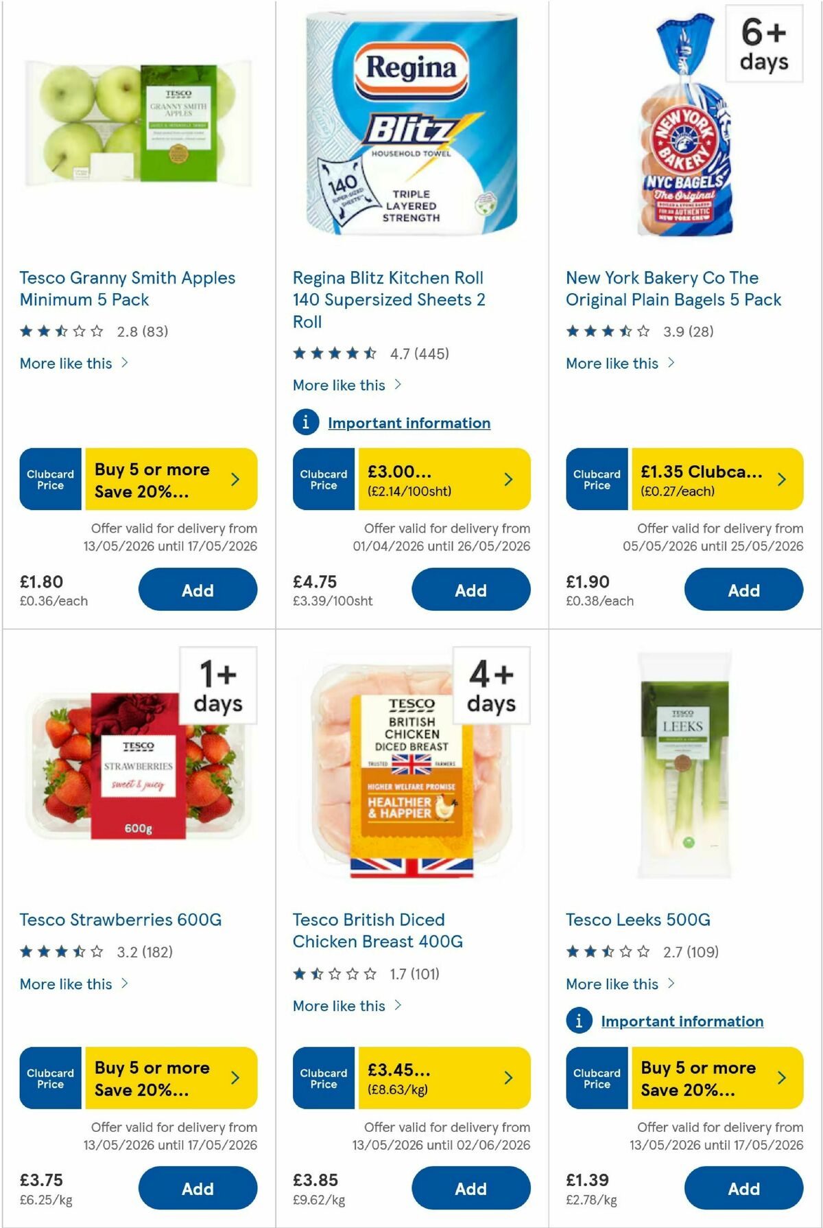 TESCO Offers from 14 May