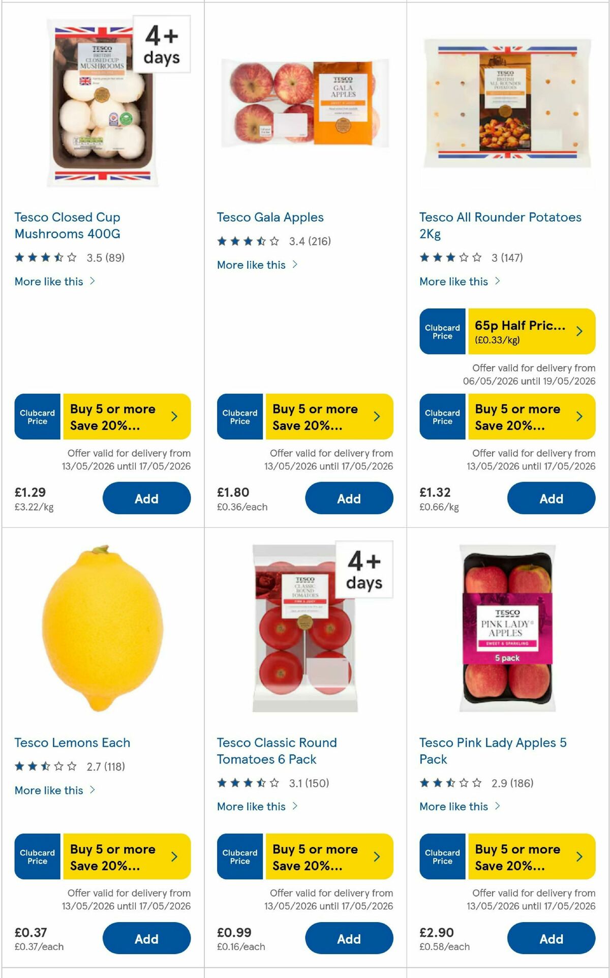 TESCO Offers from 14 May