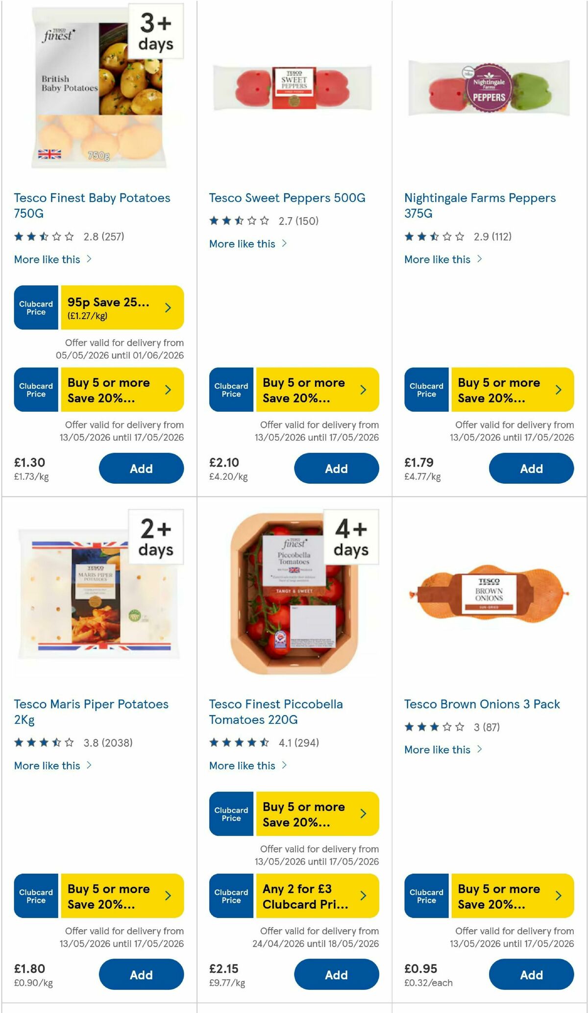 TESCO Offers from 14 May