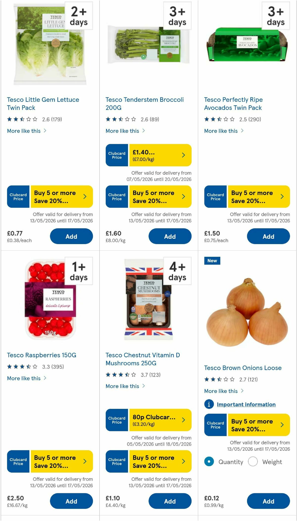 TESCO Offers from 14 May