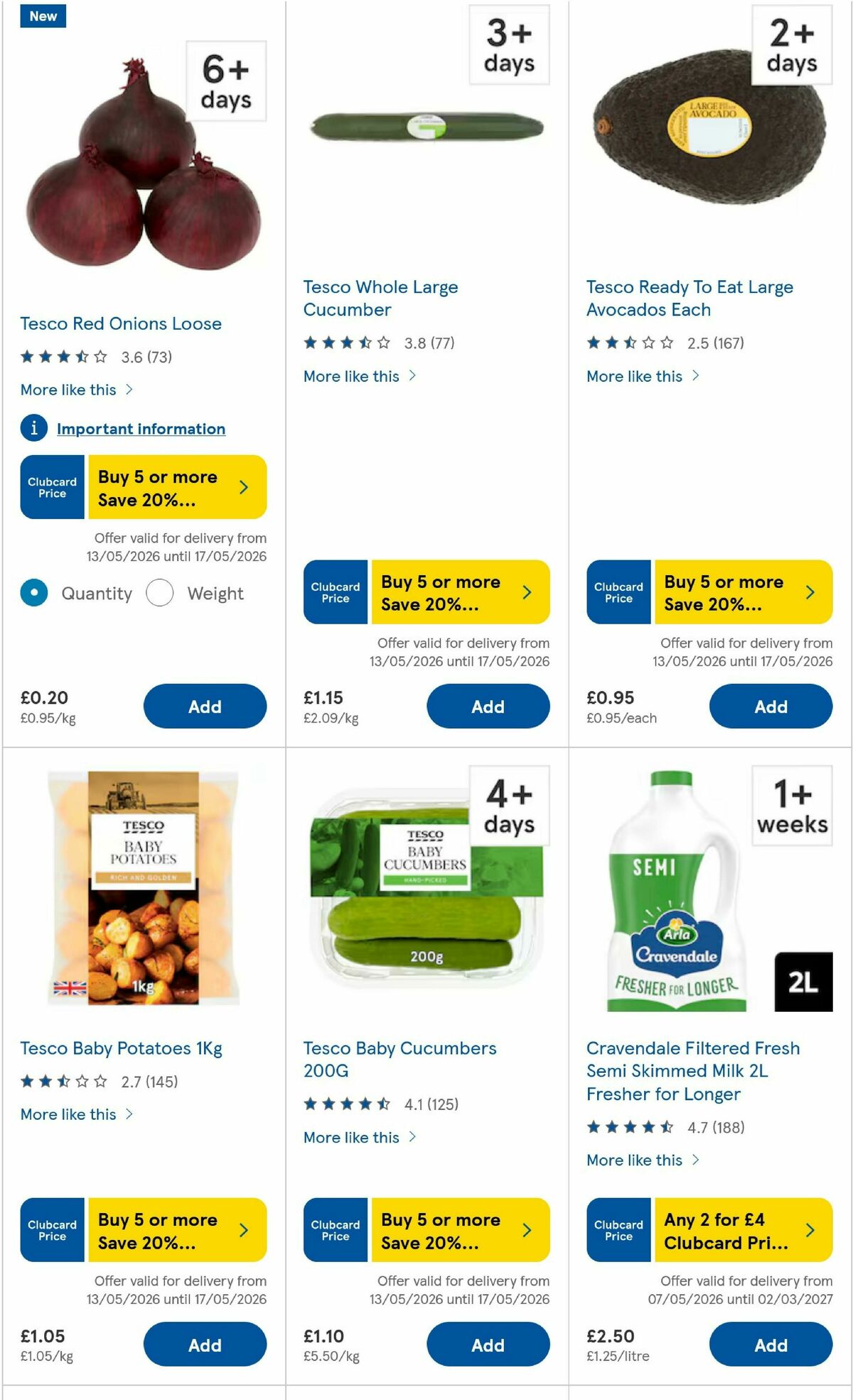 TESCO Offers from 14 May