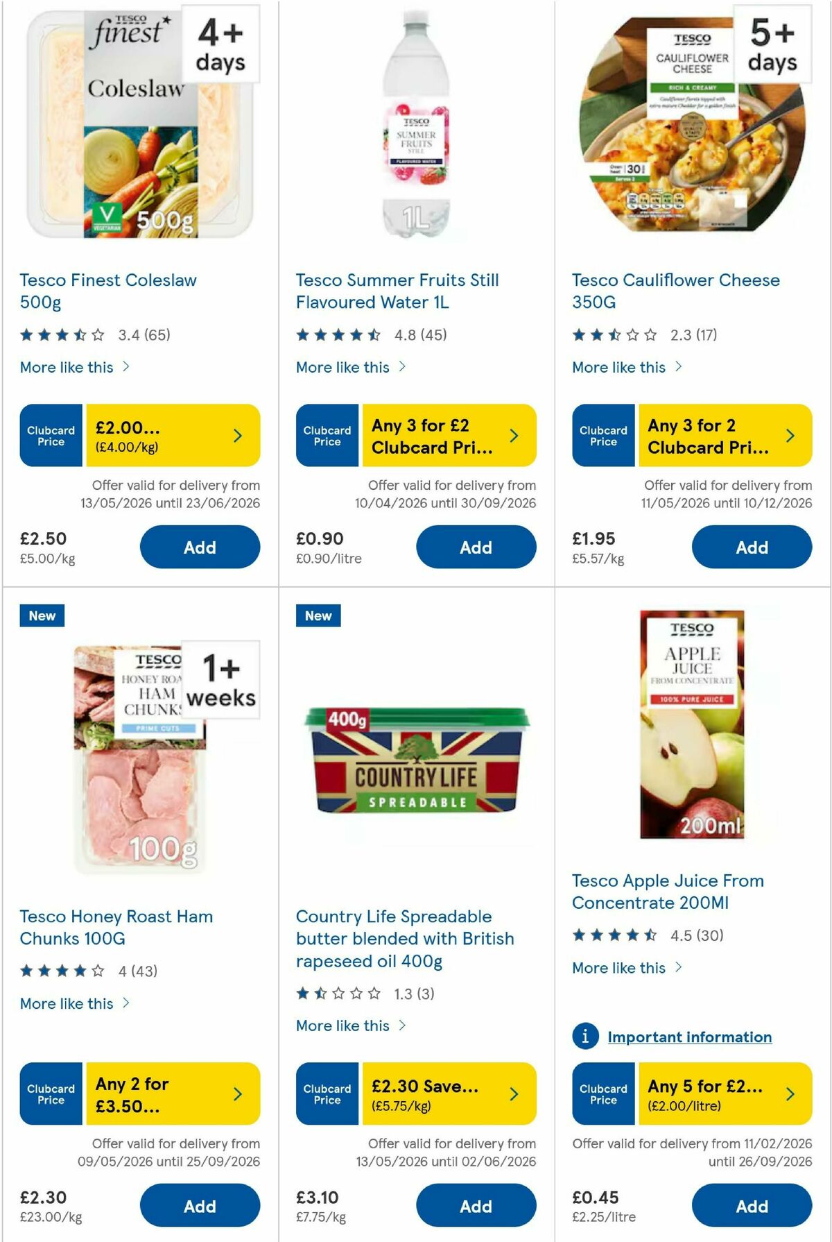 TESCO Offers from 21 May