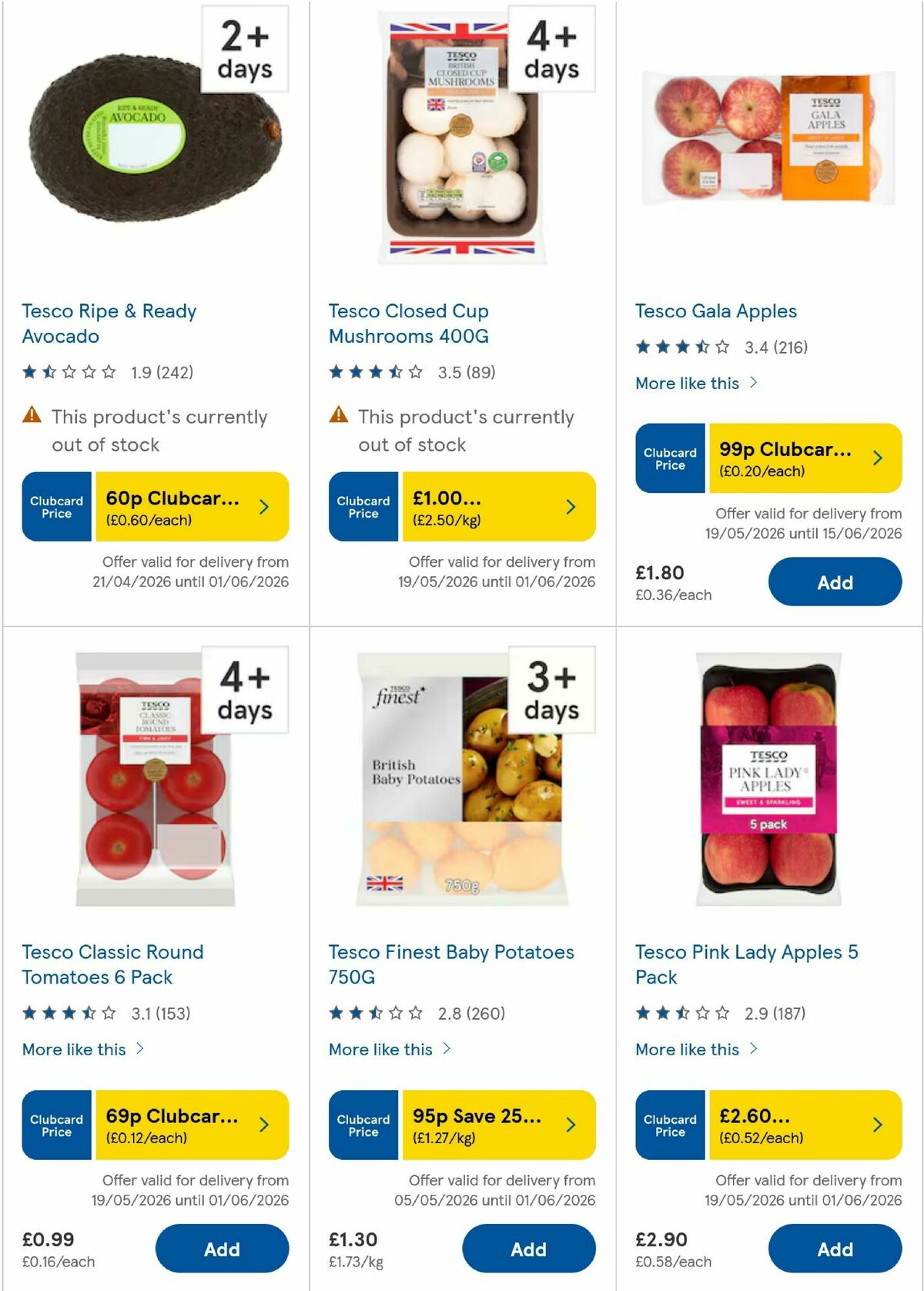 TESCO Offers from 21 May