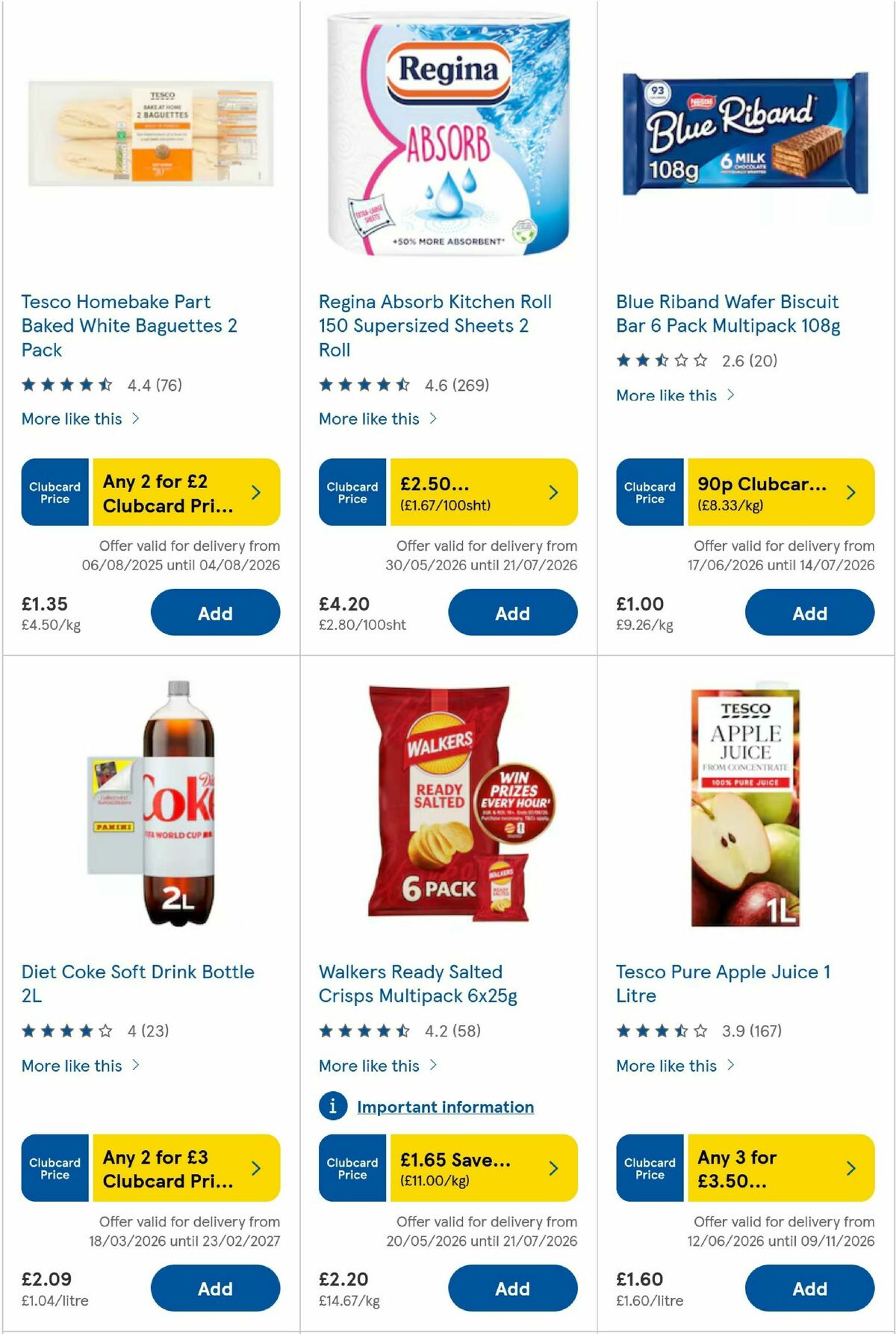 TESCO Offers from 1 July