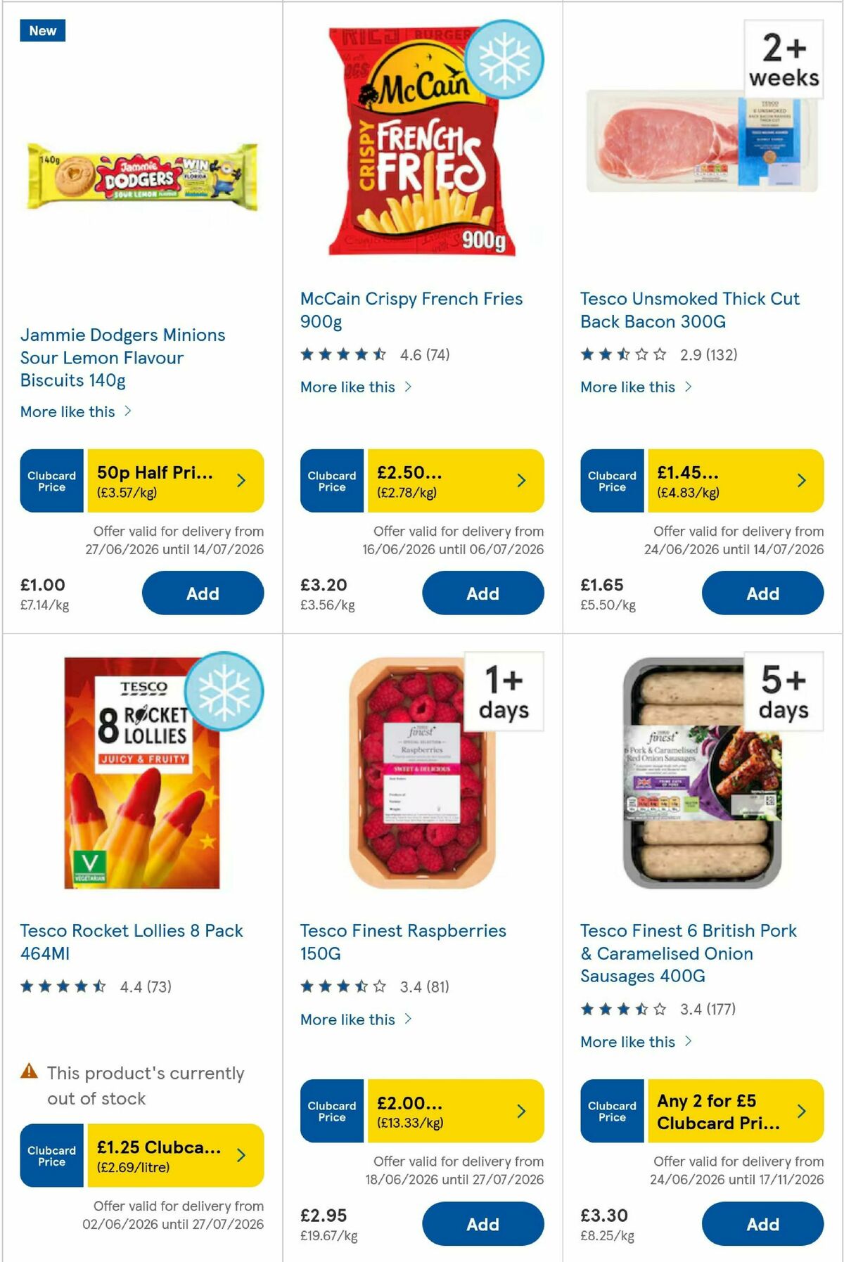 TESCO Offers from 1 July