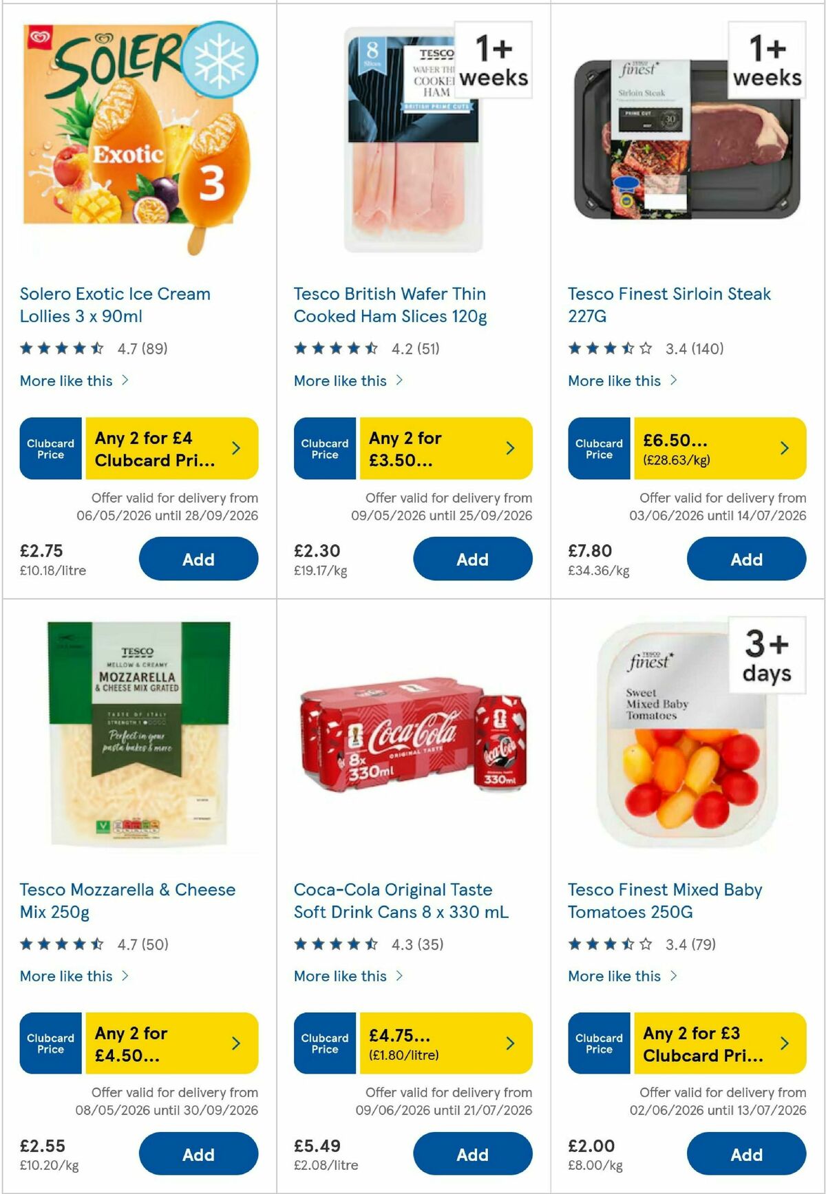 TESCO Offers from 1 July