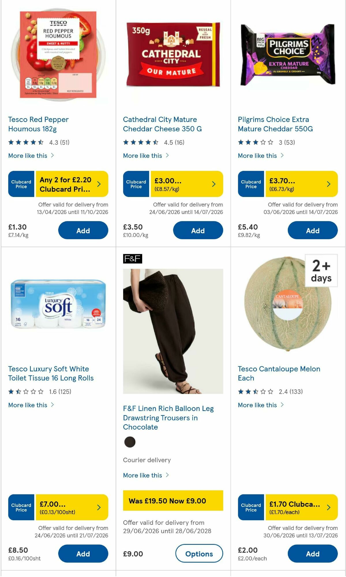 TESCO Offers from 1 July
