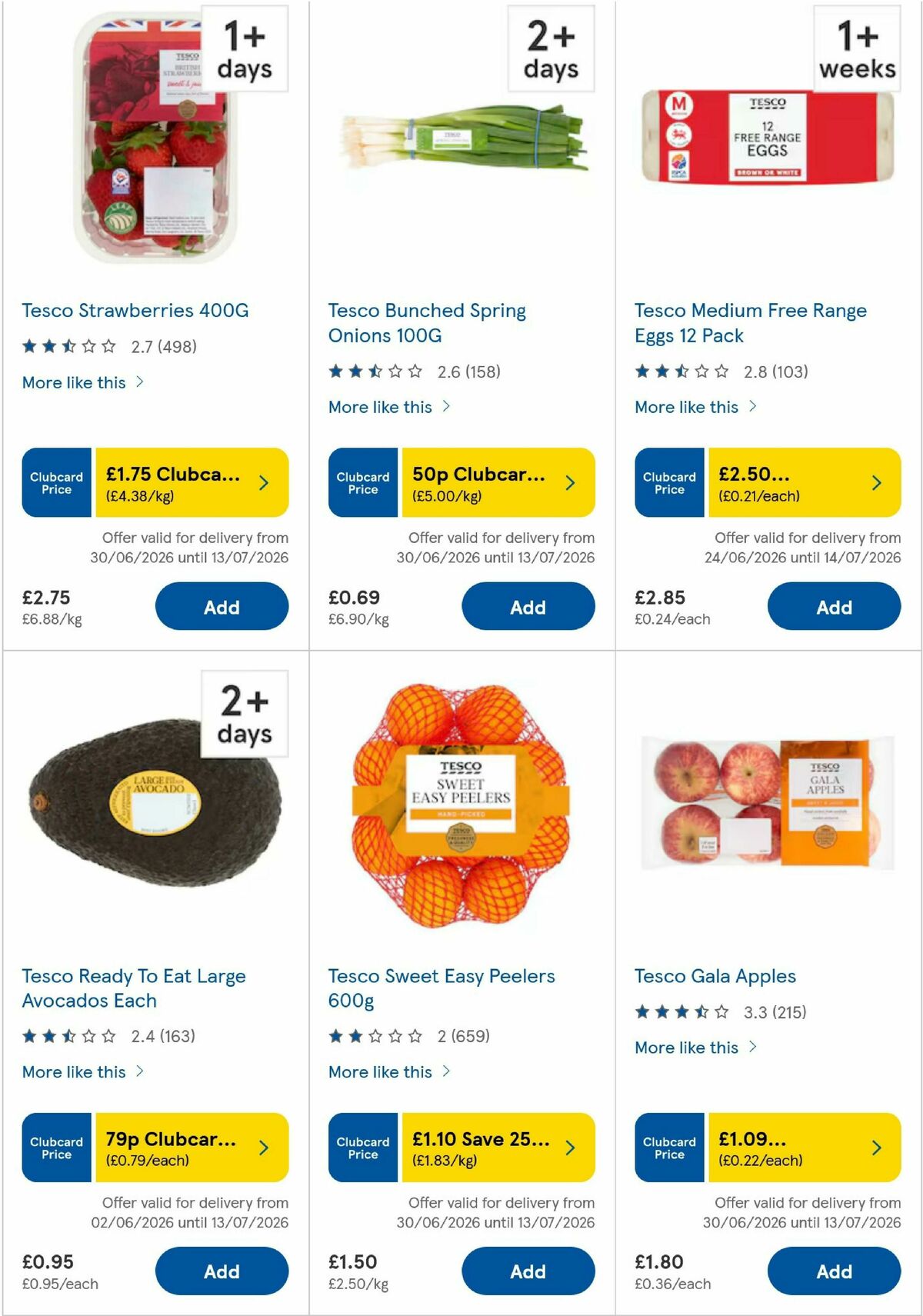 TESCO Offers from 1 July