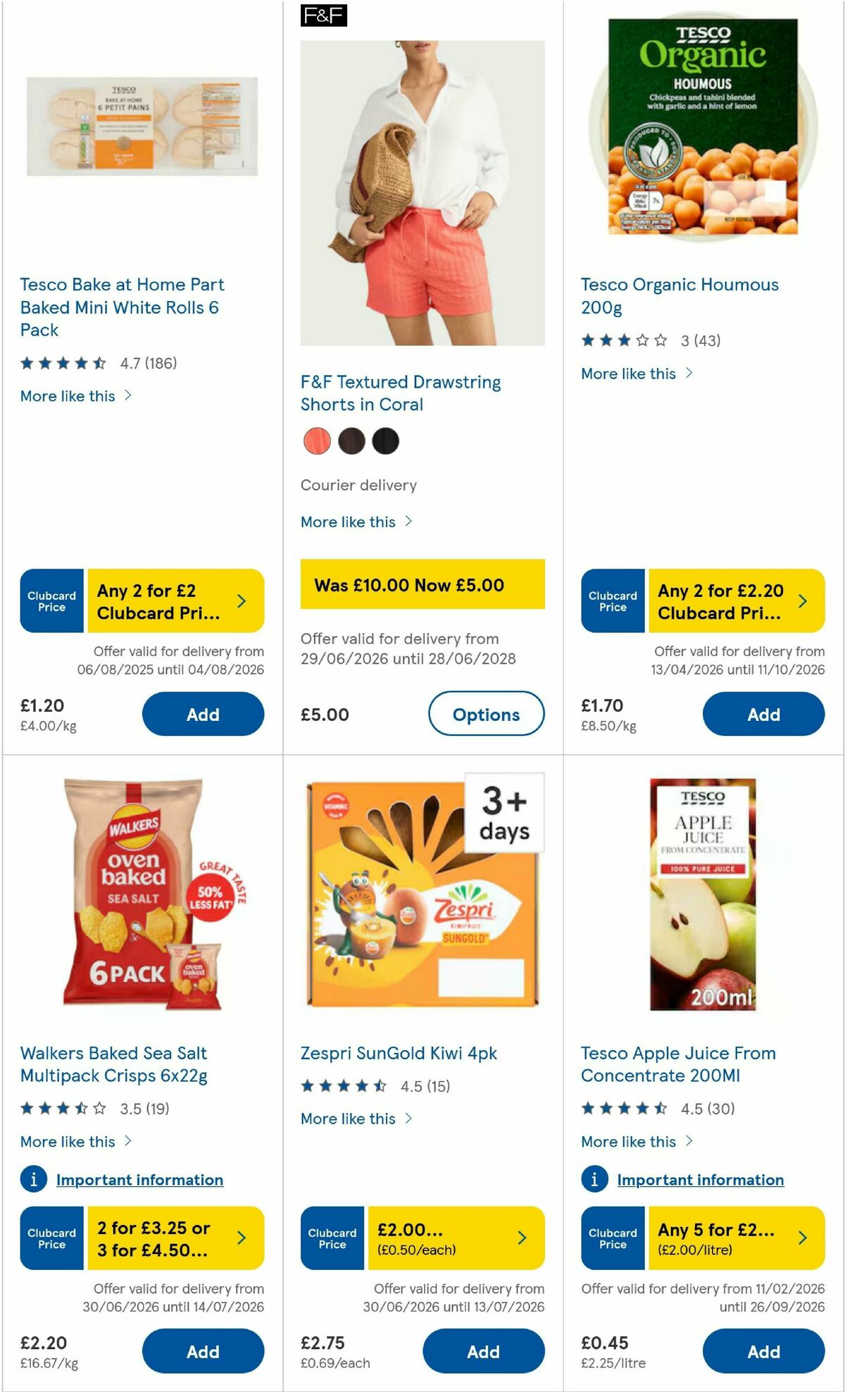 TESCO Offers from 1 July