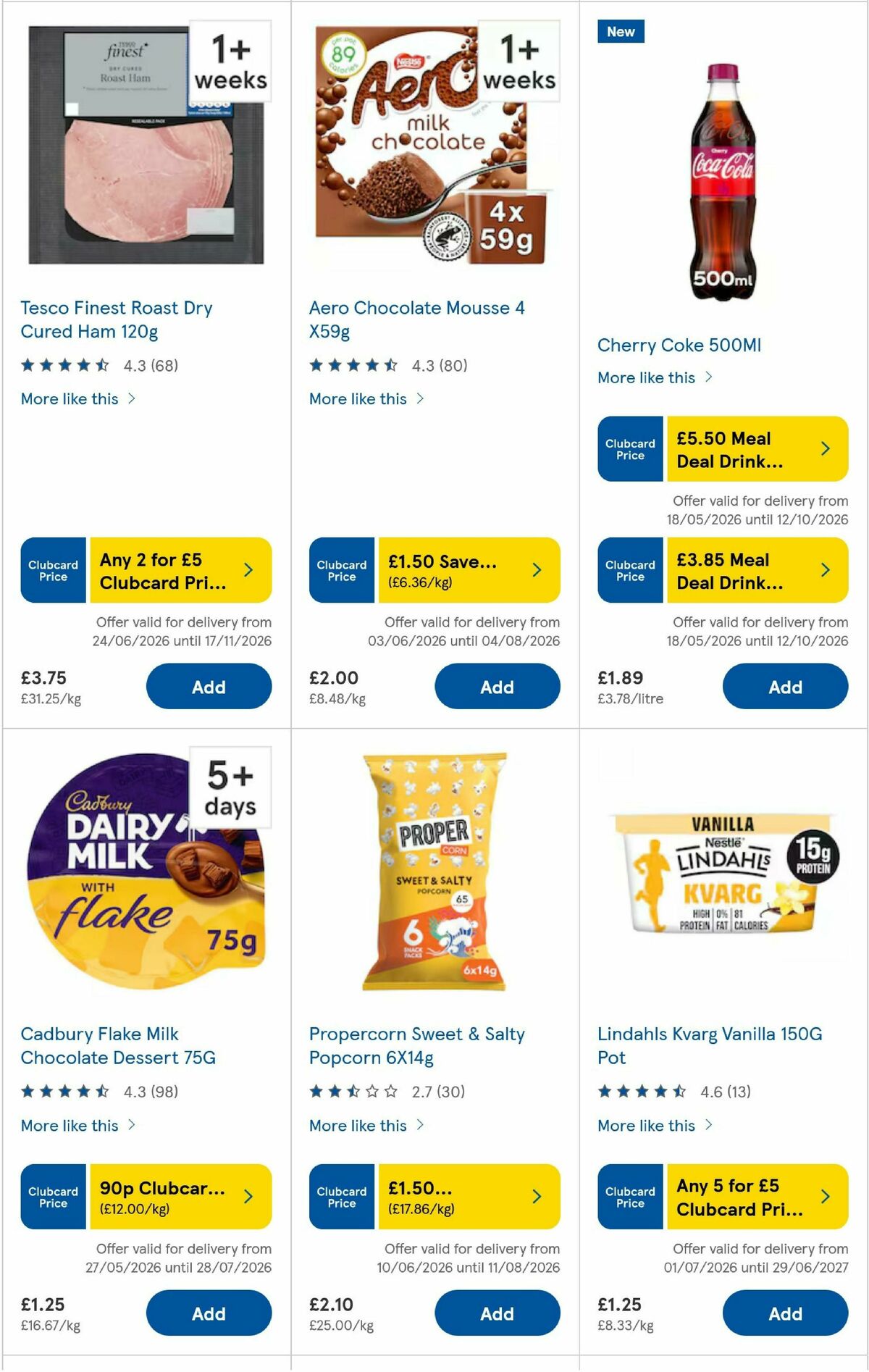 TESCO Offers from 1 July