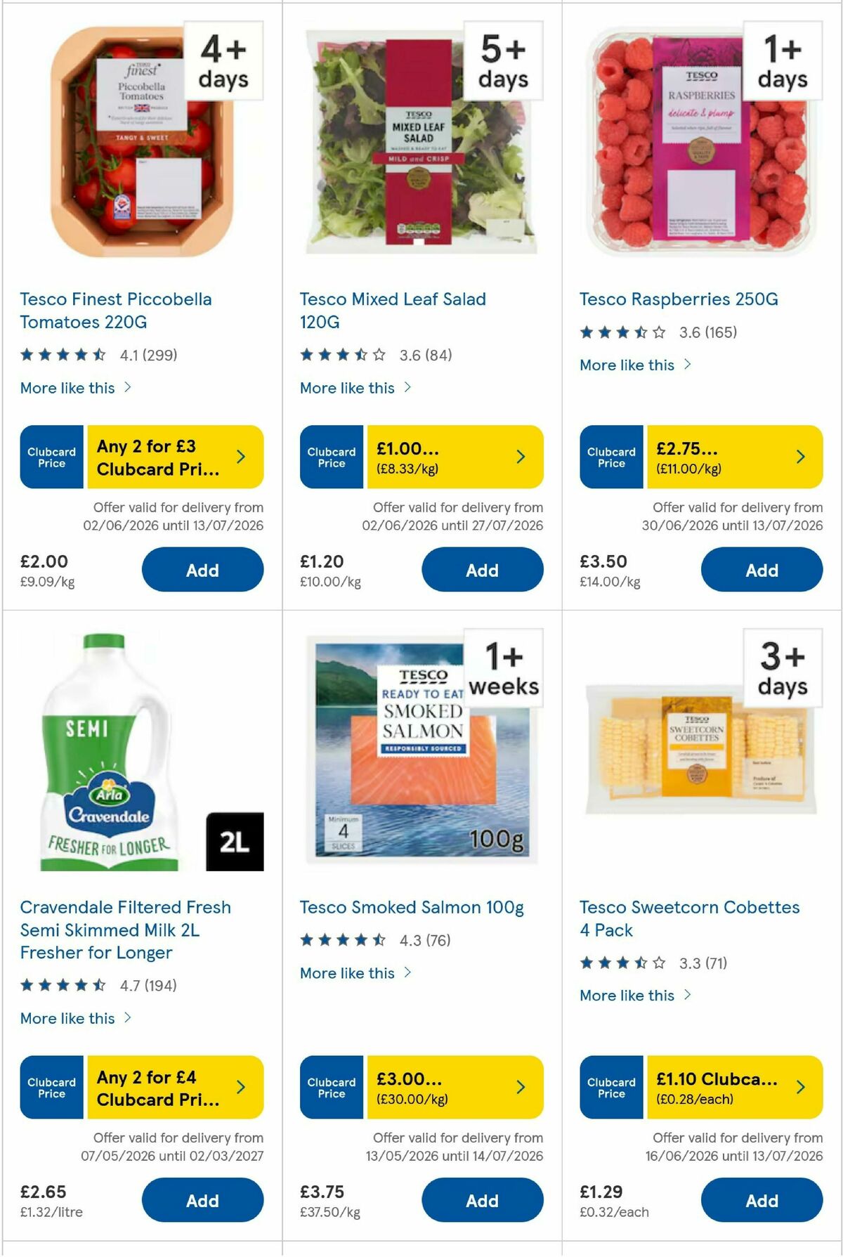 TESCO Offers from 1 July