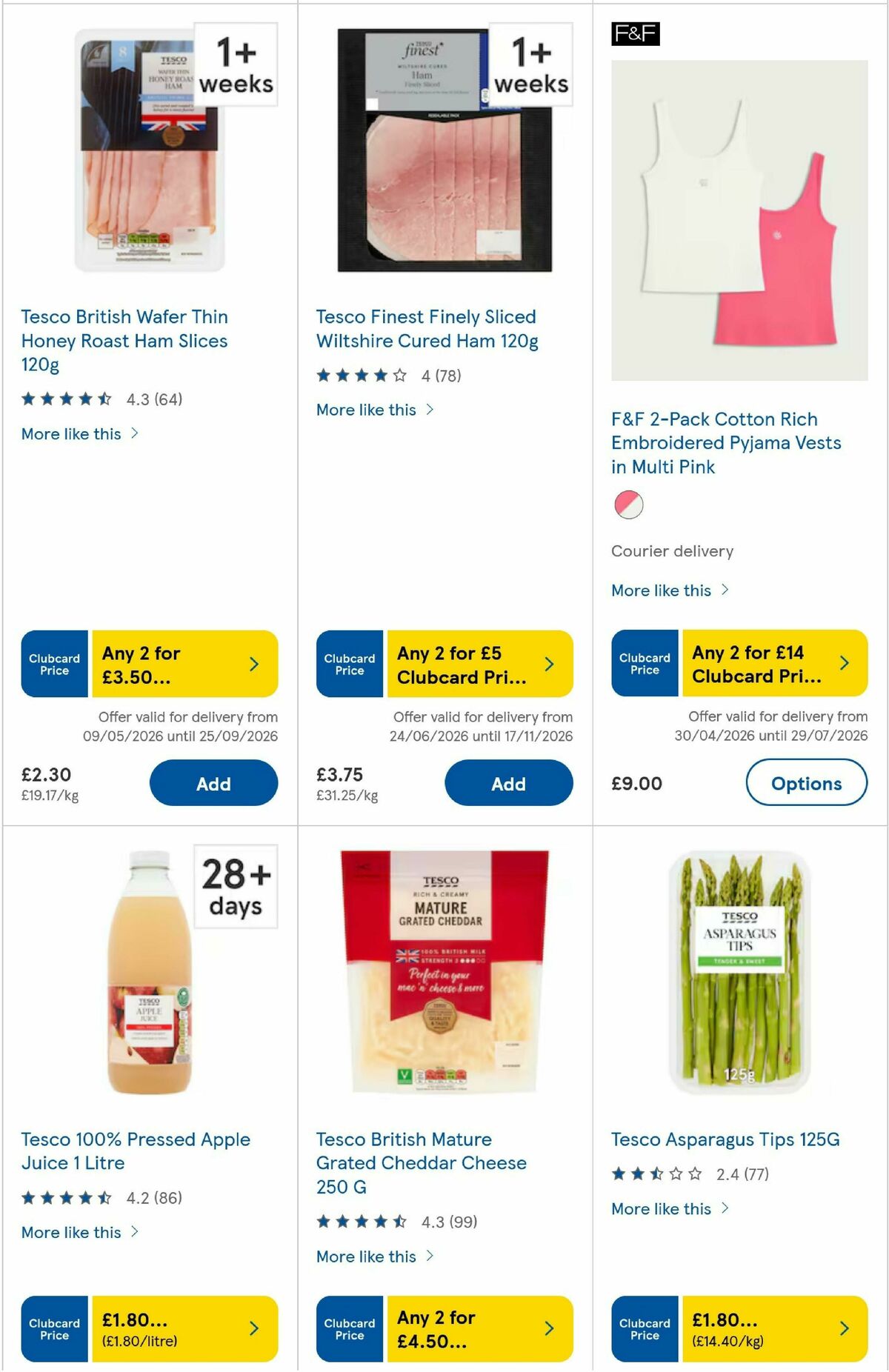 TESCO Offers from 1 July