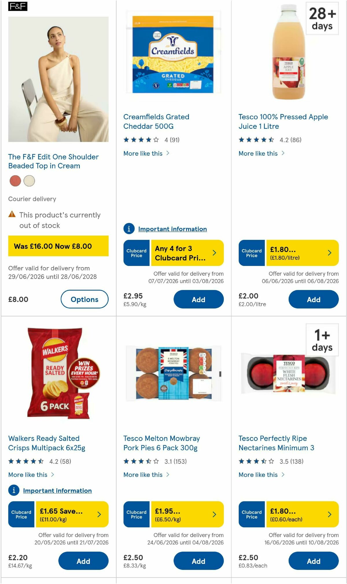 TESCO Offers from 16 July