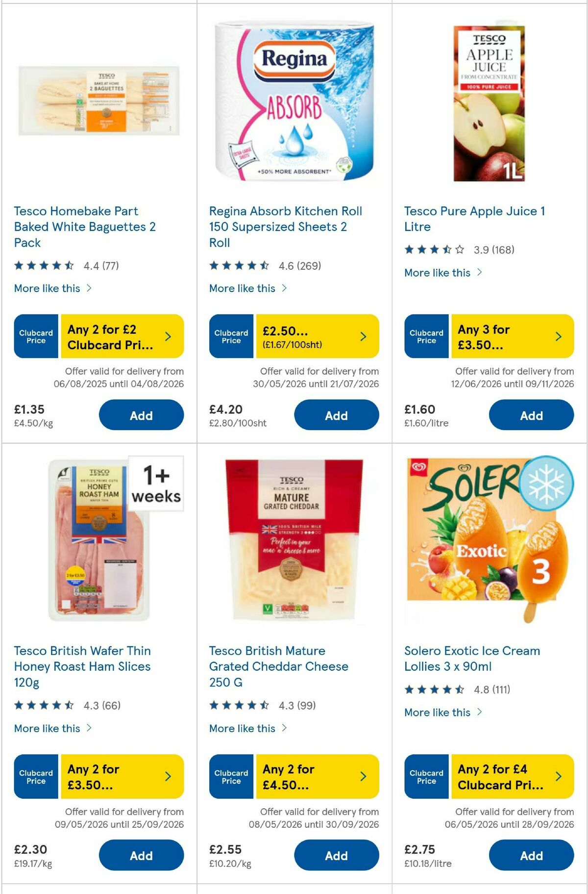TESCO Offers from 16 July