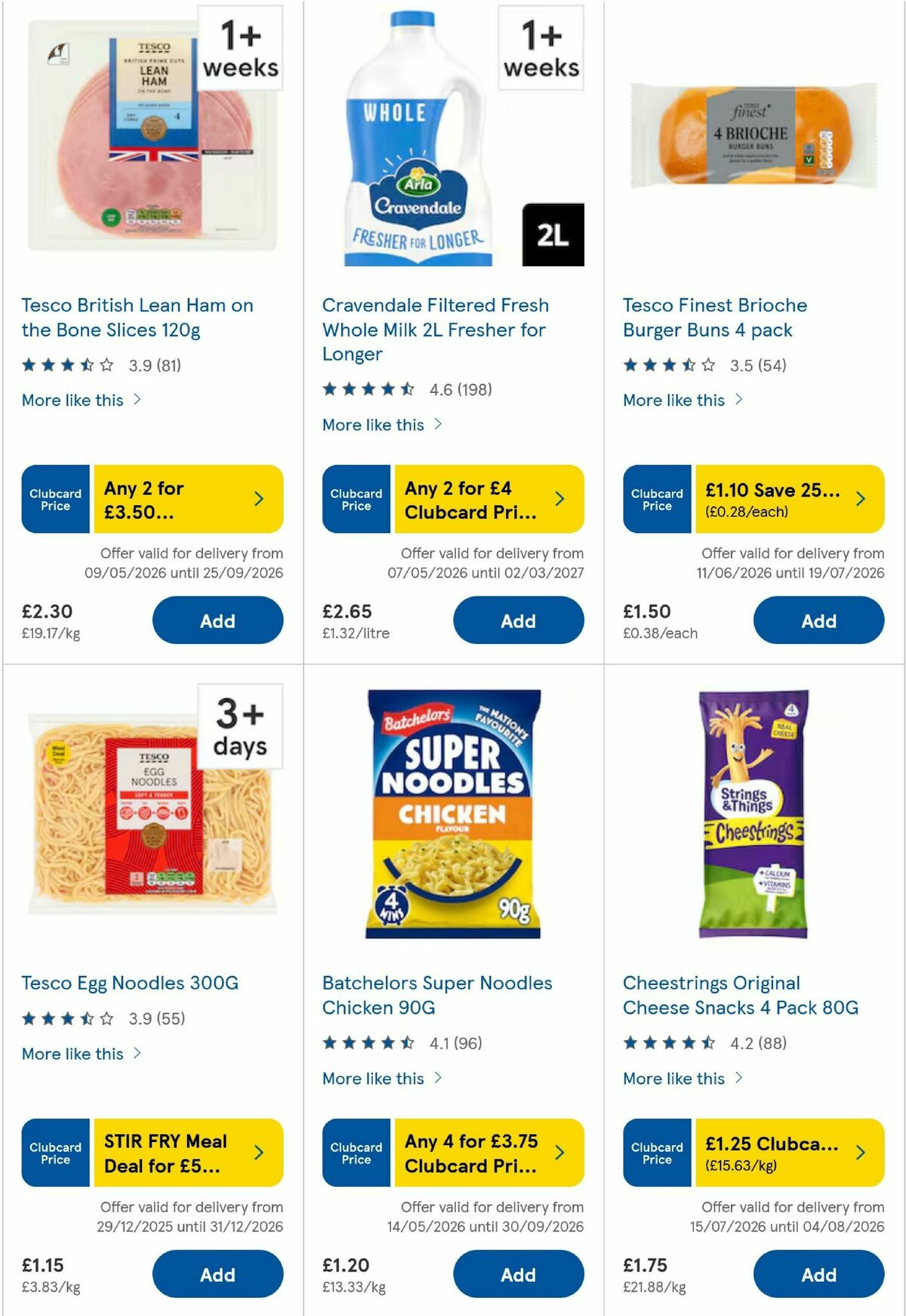 TESCO Offers from 16 July