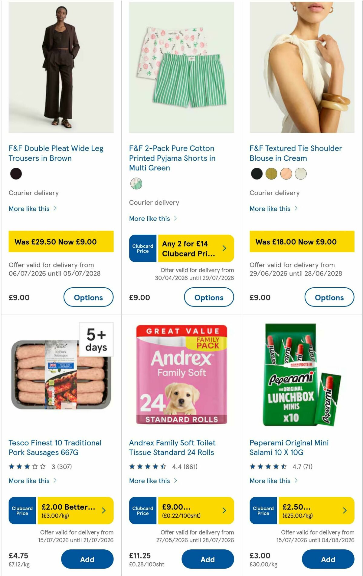 TESCO Offers from 16 July