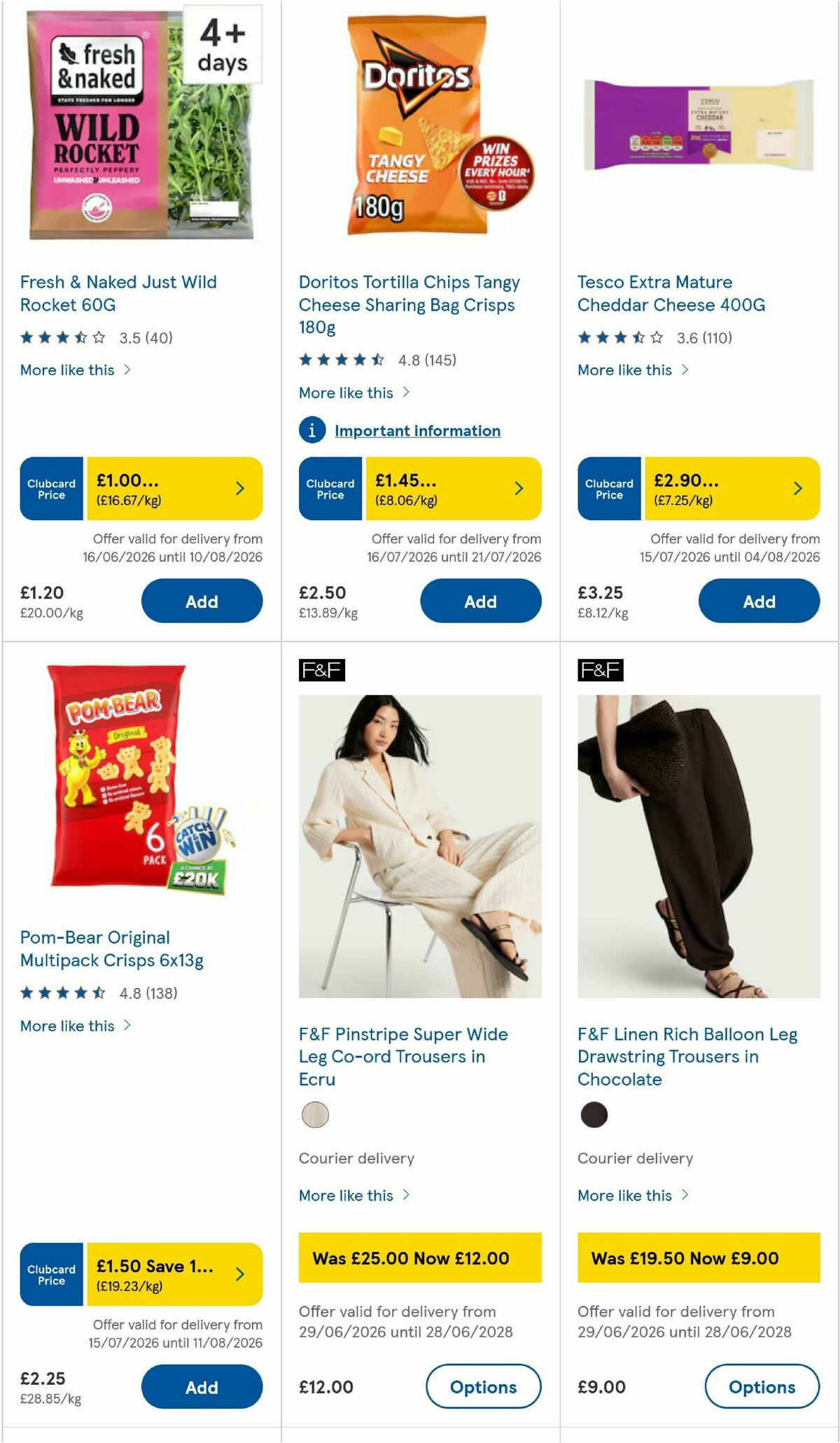 TESCO Offers from 16 July