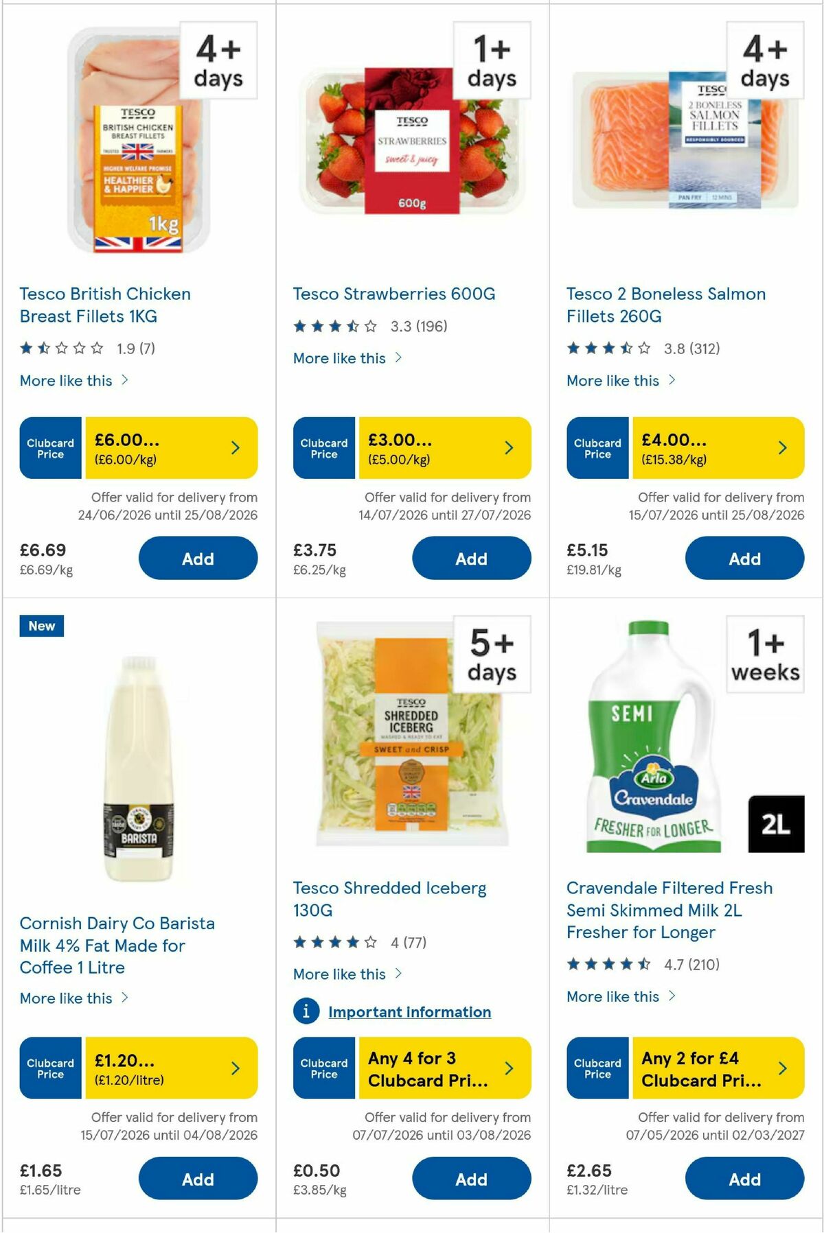 TESCO Offers from 16 July