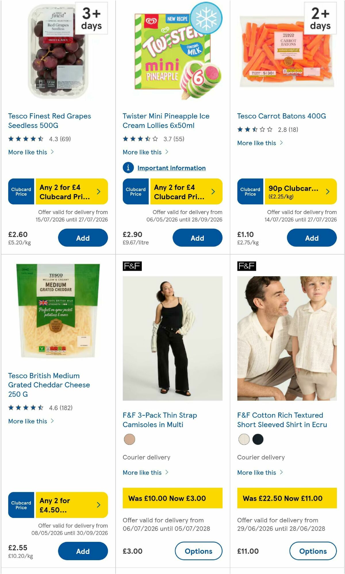 TESCO Offers from 16 July