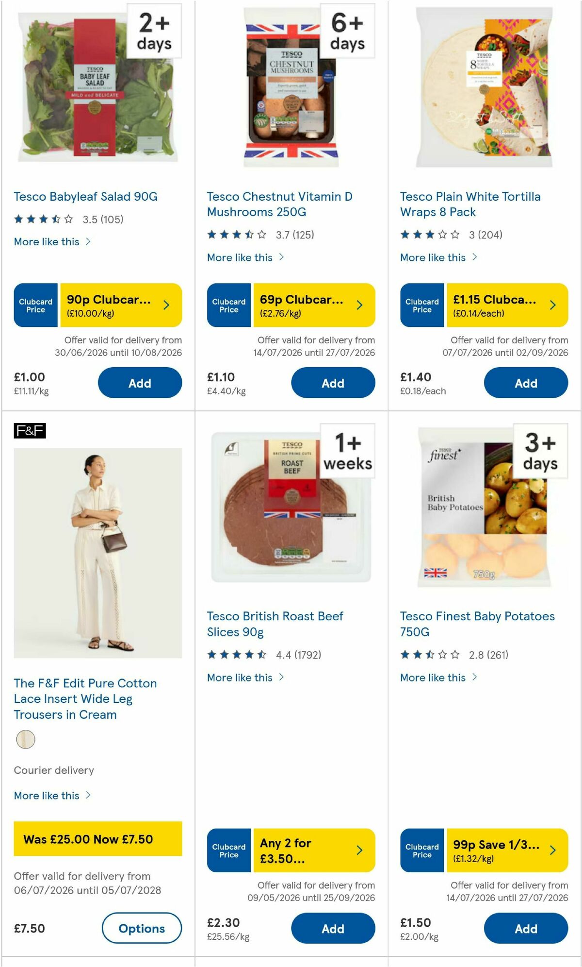 TESCO Offers from 16 July