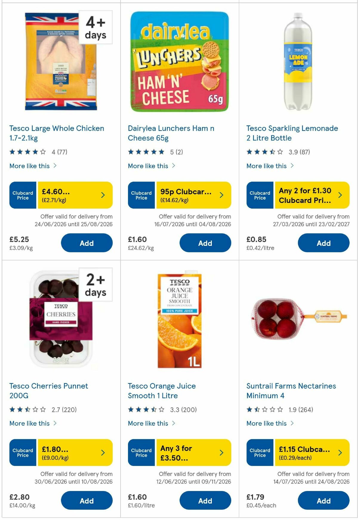 TESCO Offers from 16 July