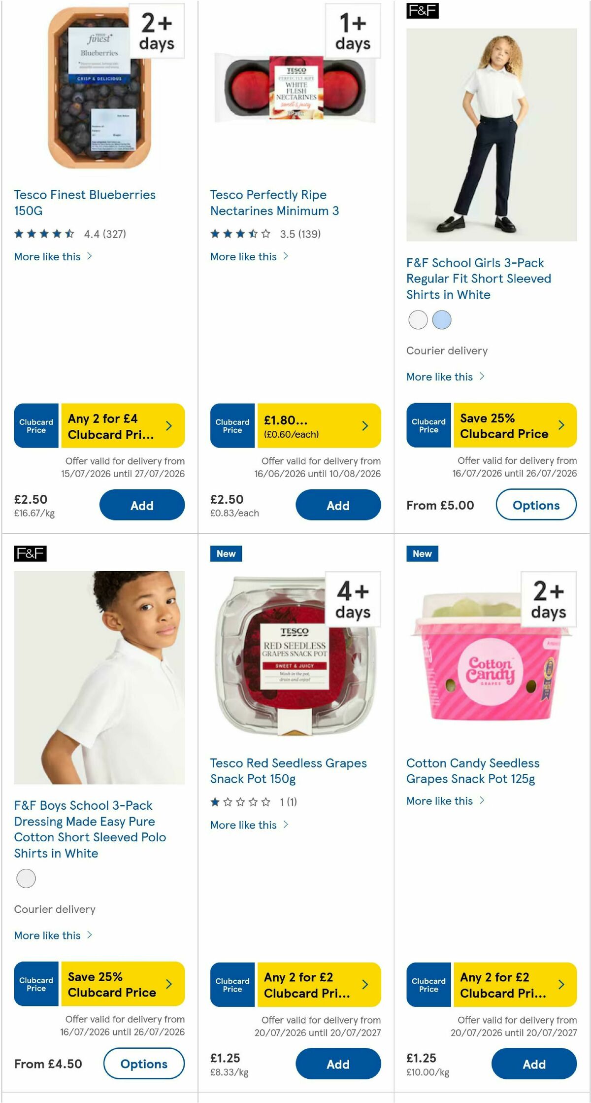 TESCO Offers from 23 July