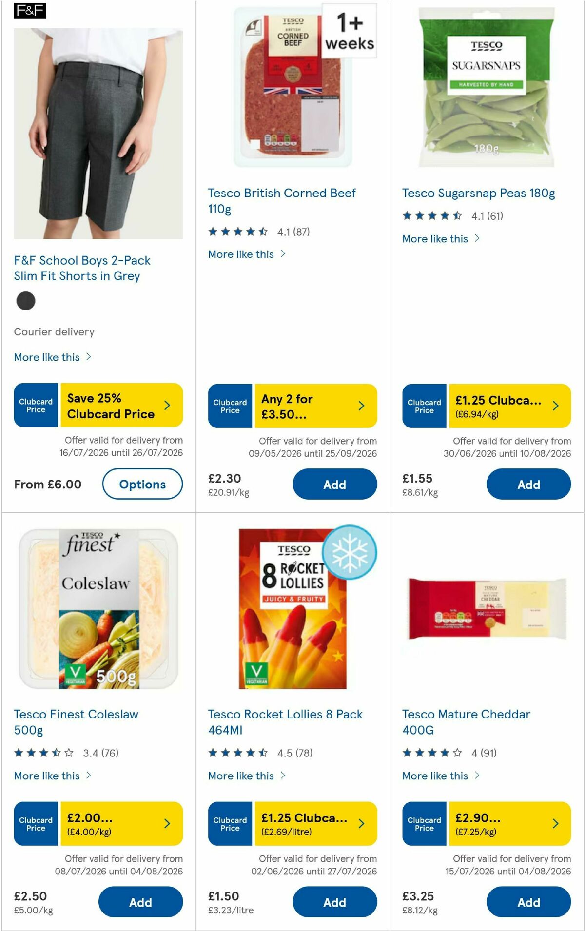 TESCO Offers from 23 July