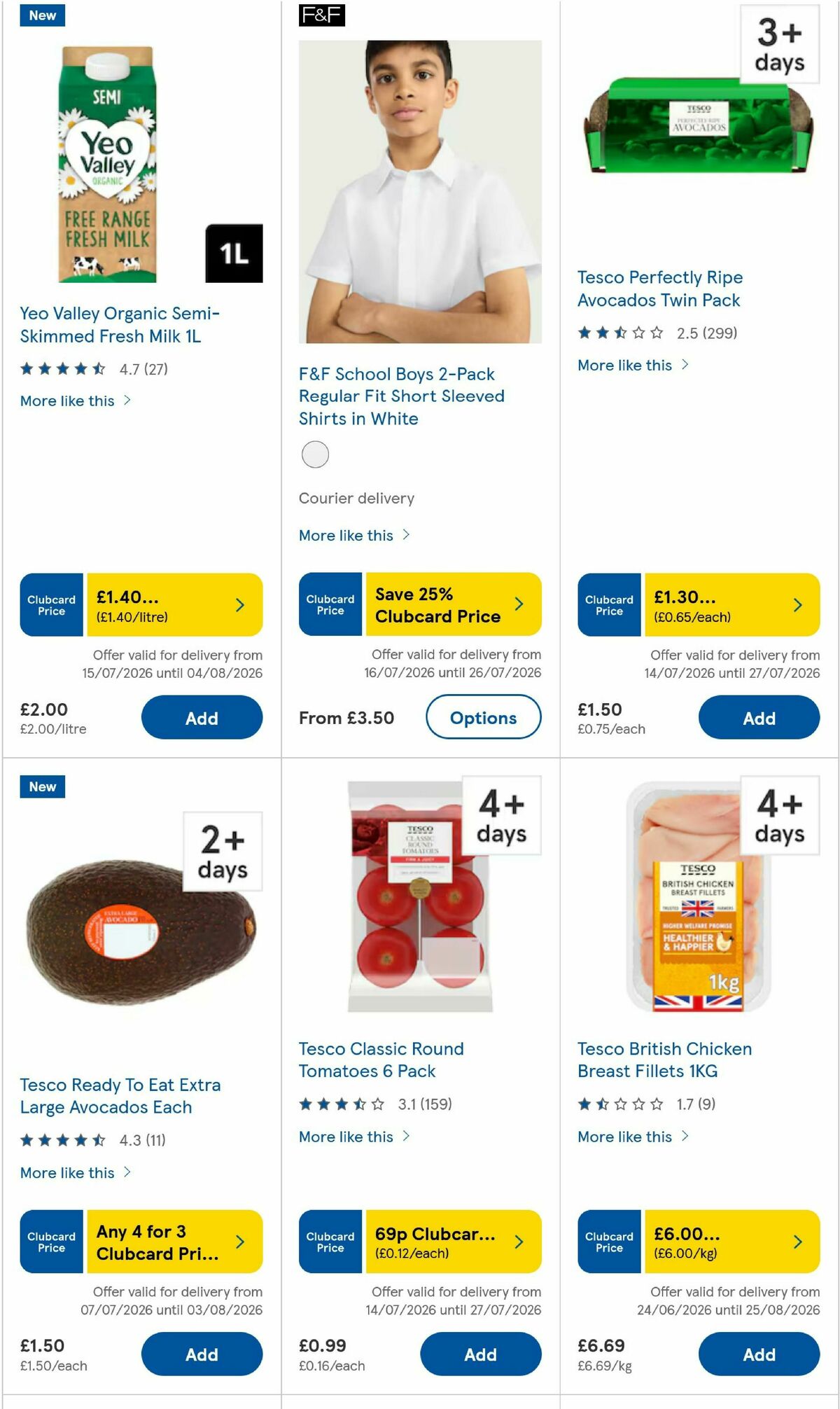 TESCO Offers from 23 July
